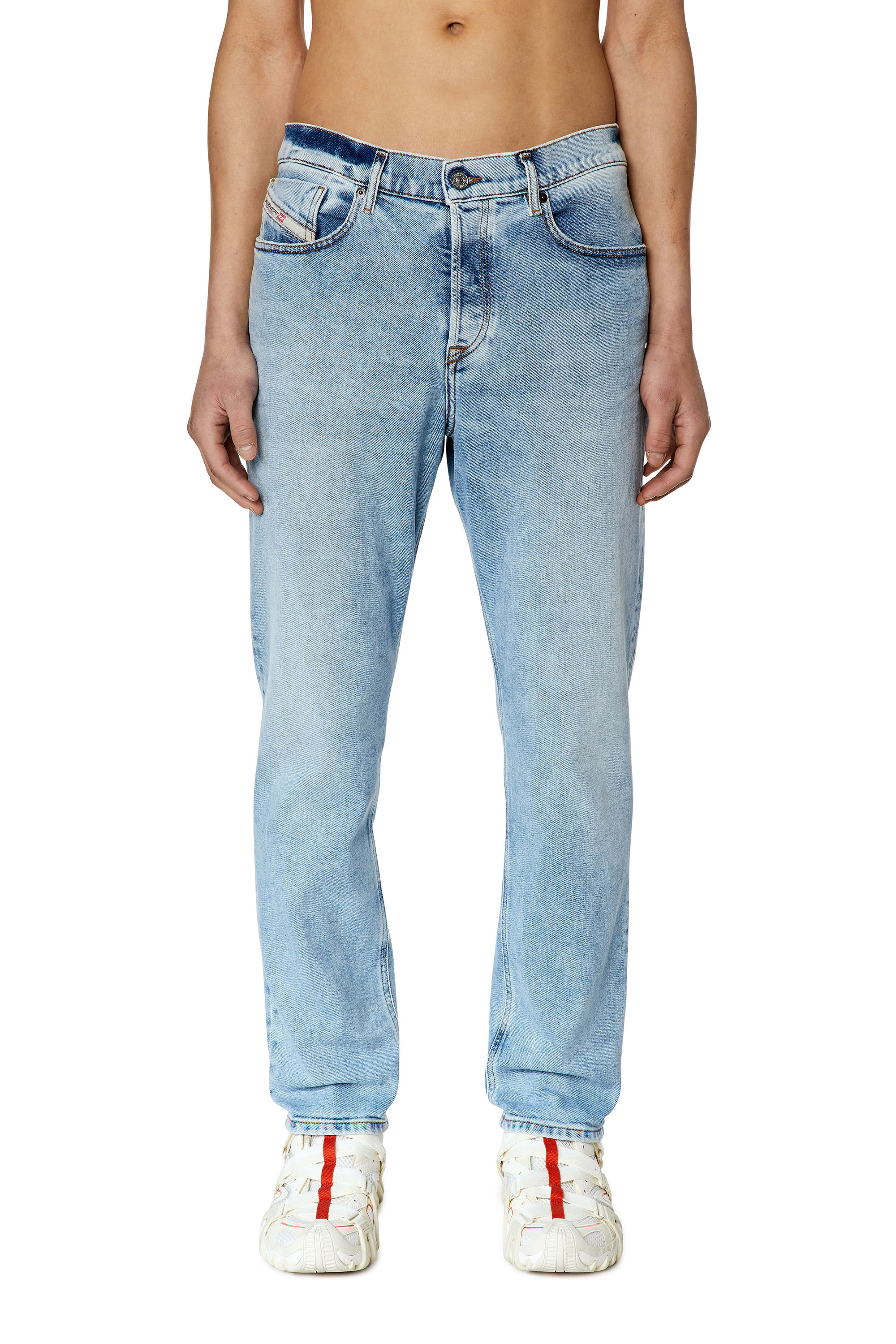Diesel - Tapered Jeans 2005 D-Fining 09E81 Homme, Bleu Clair - Image 3