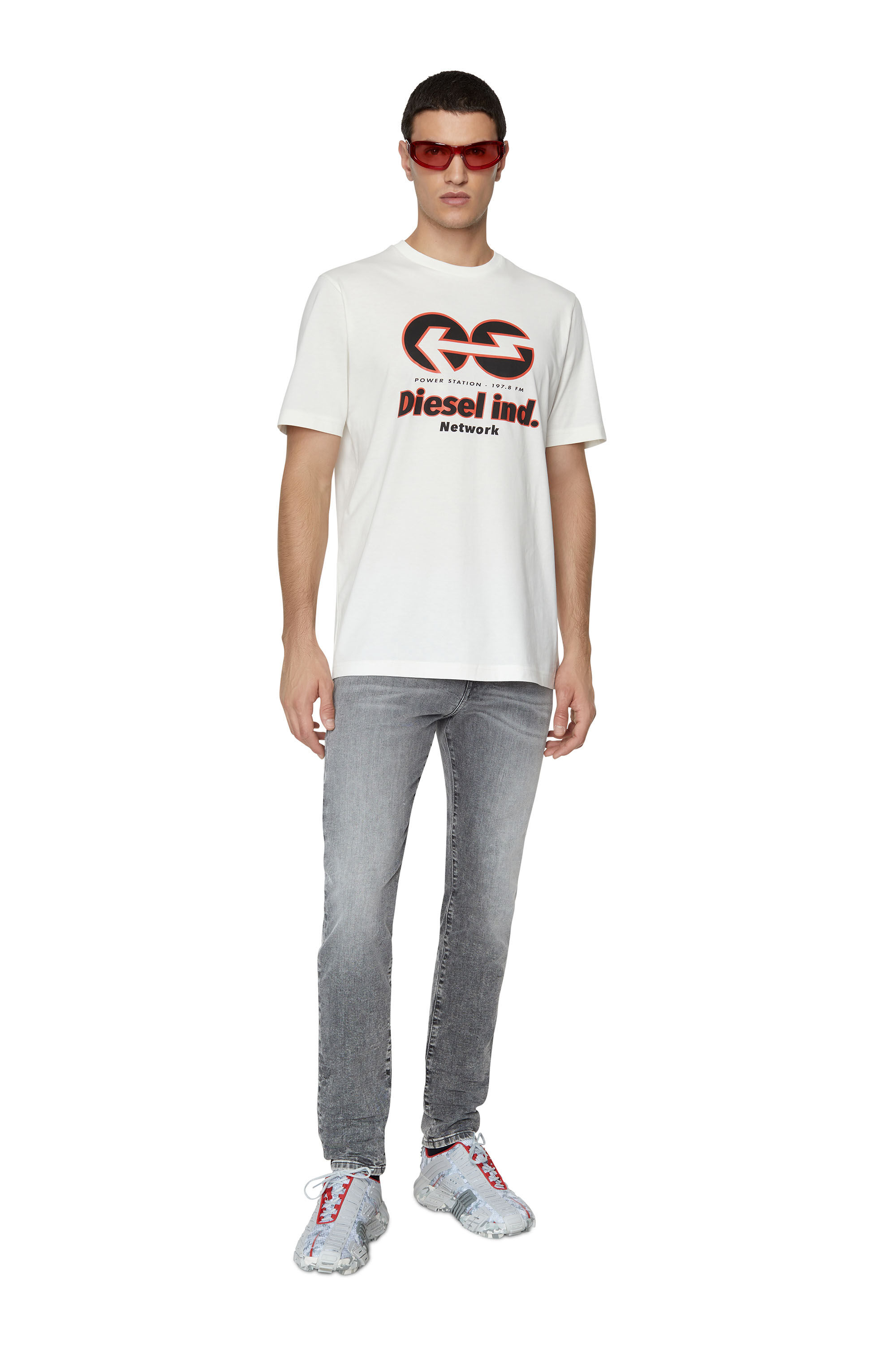 D-STRUKT-Z-T 09D53 Man: Slim Black/Dark grey Jeans | Diesel