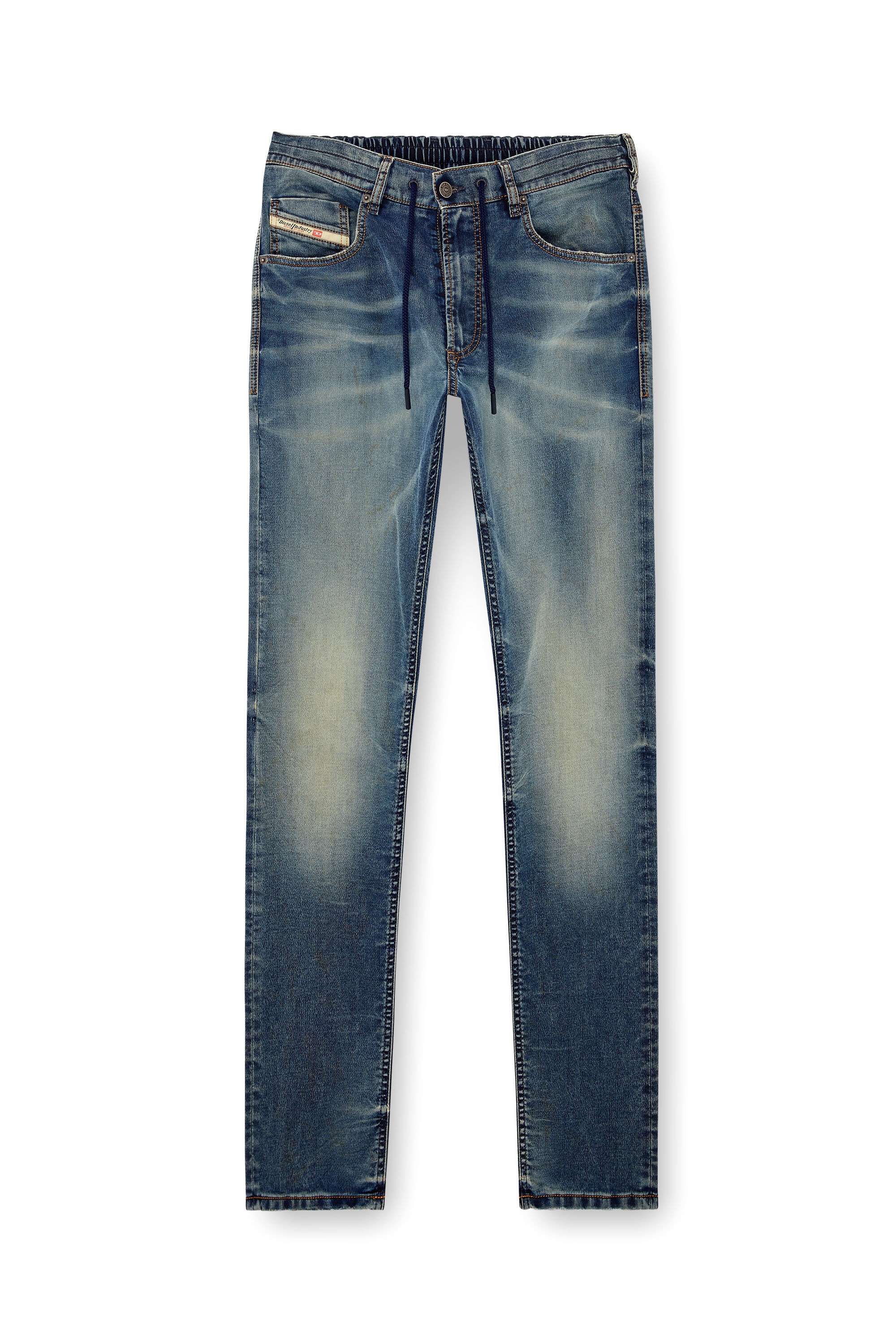 Diesel - Tapered 2030 D-Krooley Joggjeans® 068LZ Homme, Bleu moyen - Image 2