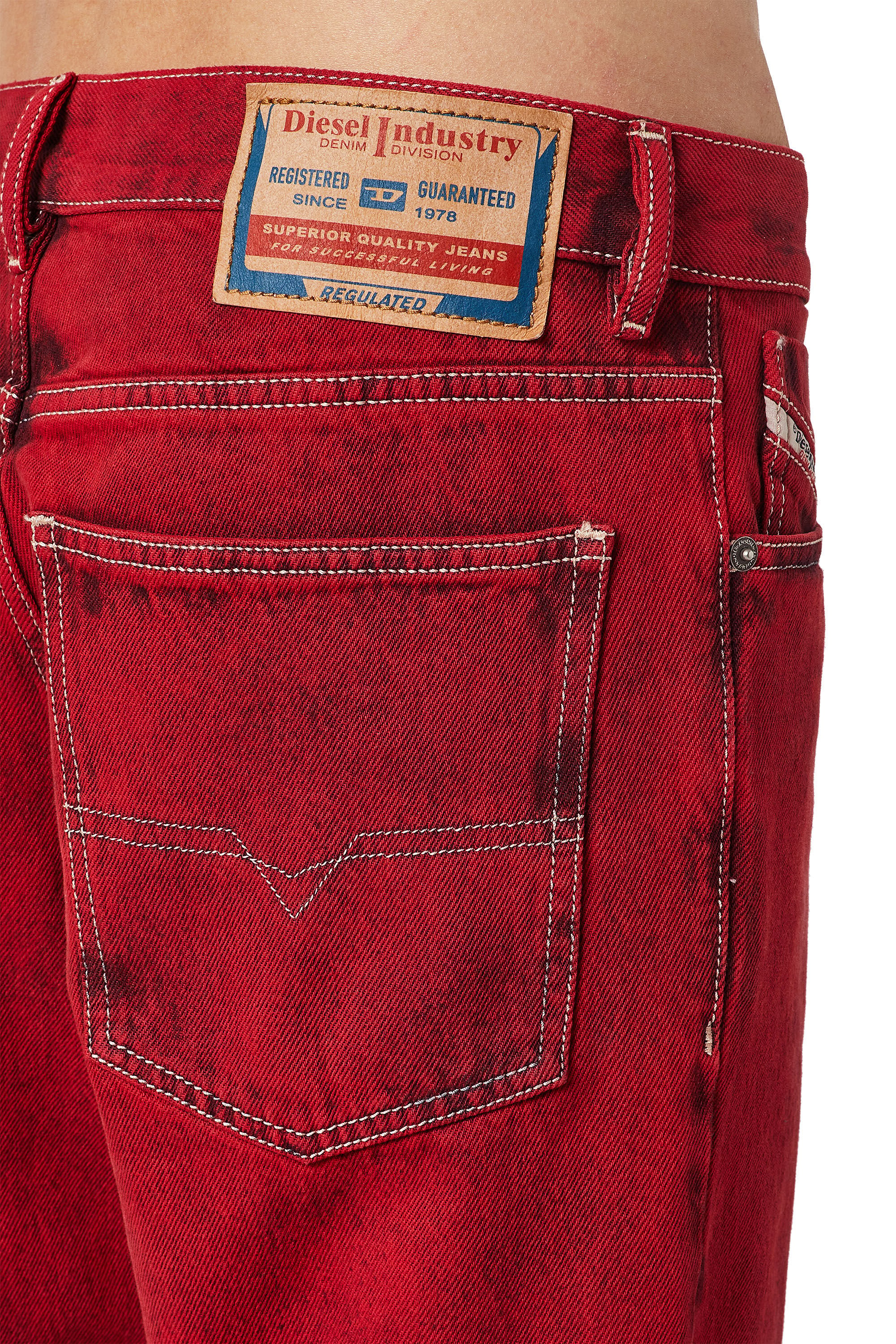 Diesel - 1995 09D35 Straight Jeans, Red - Image 6