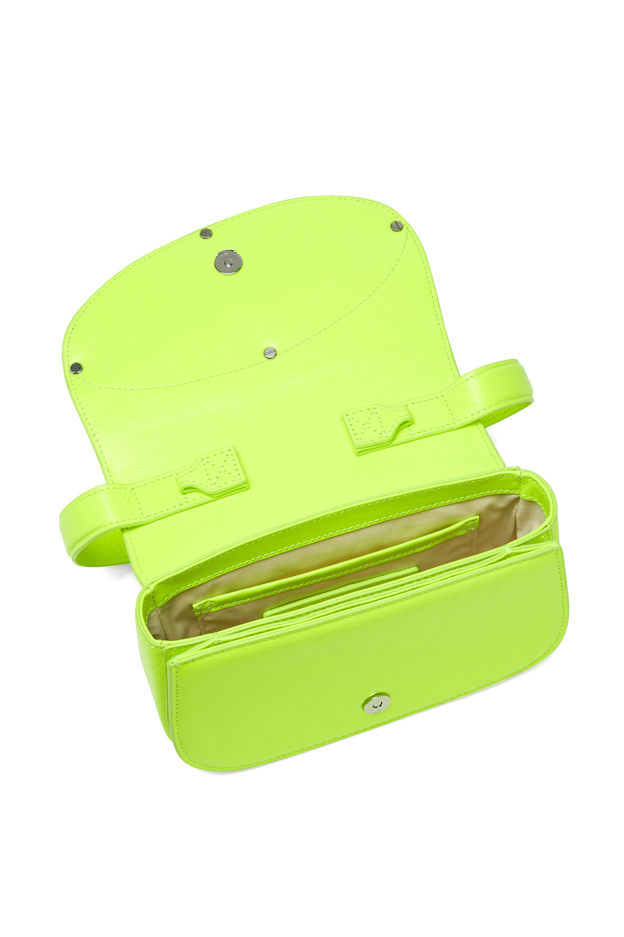 Neon green cross body outlet bag