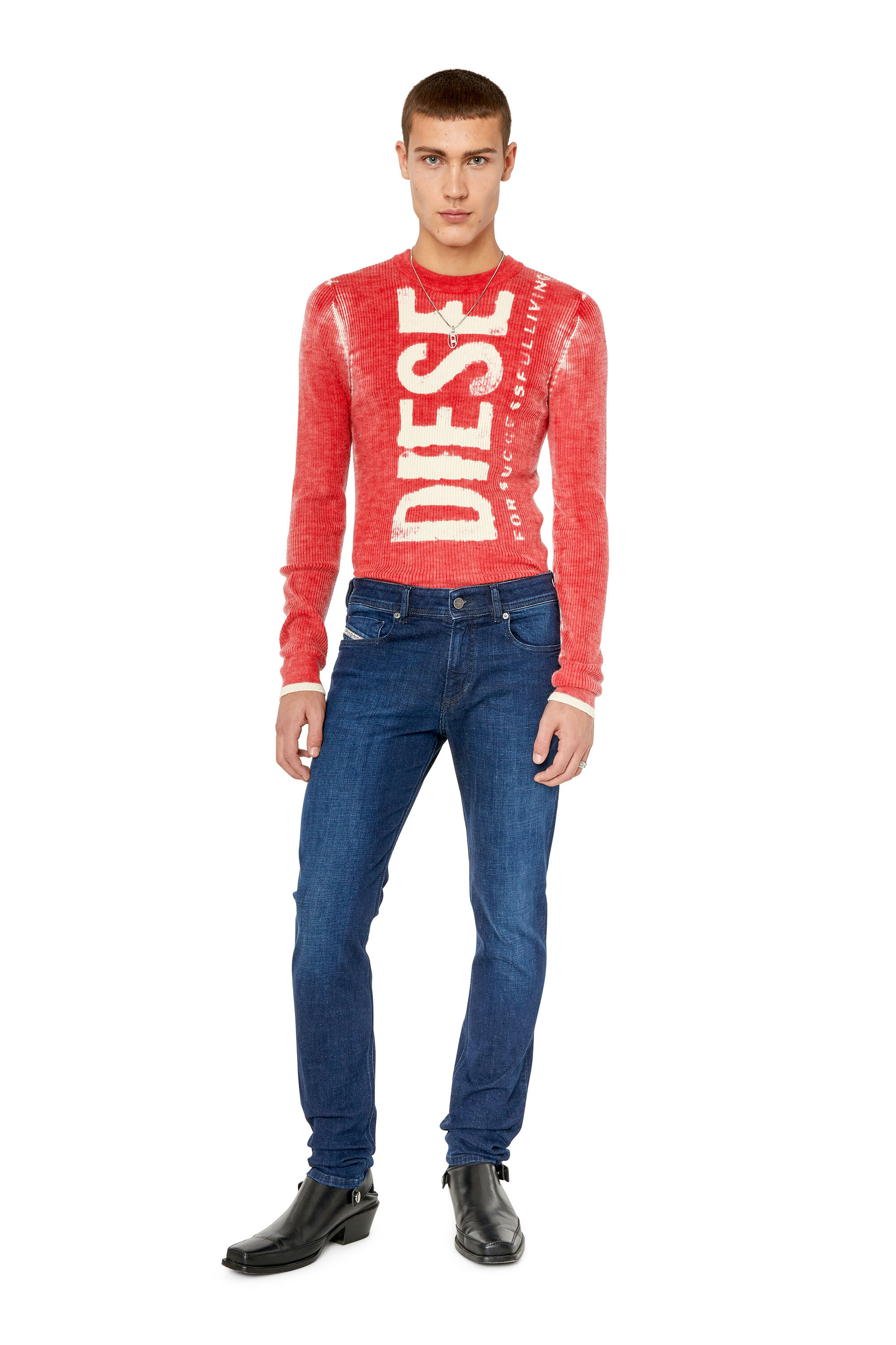 Diesel ripped best sale skinny jeans mens