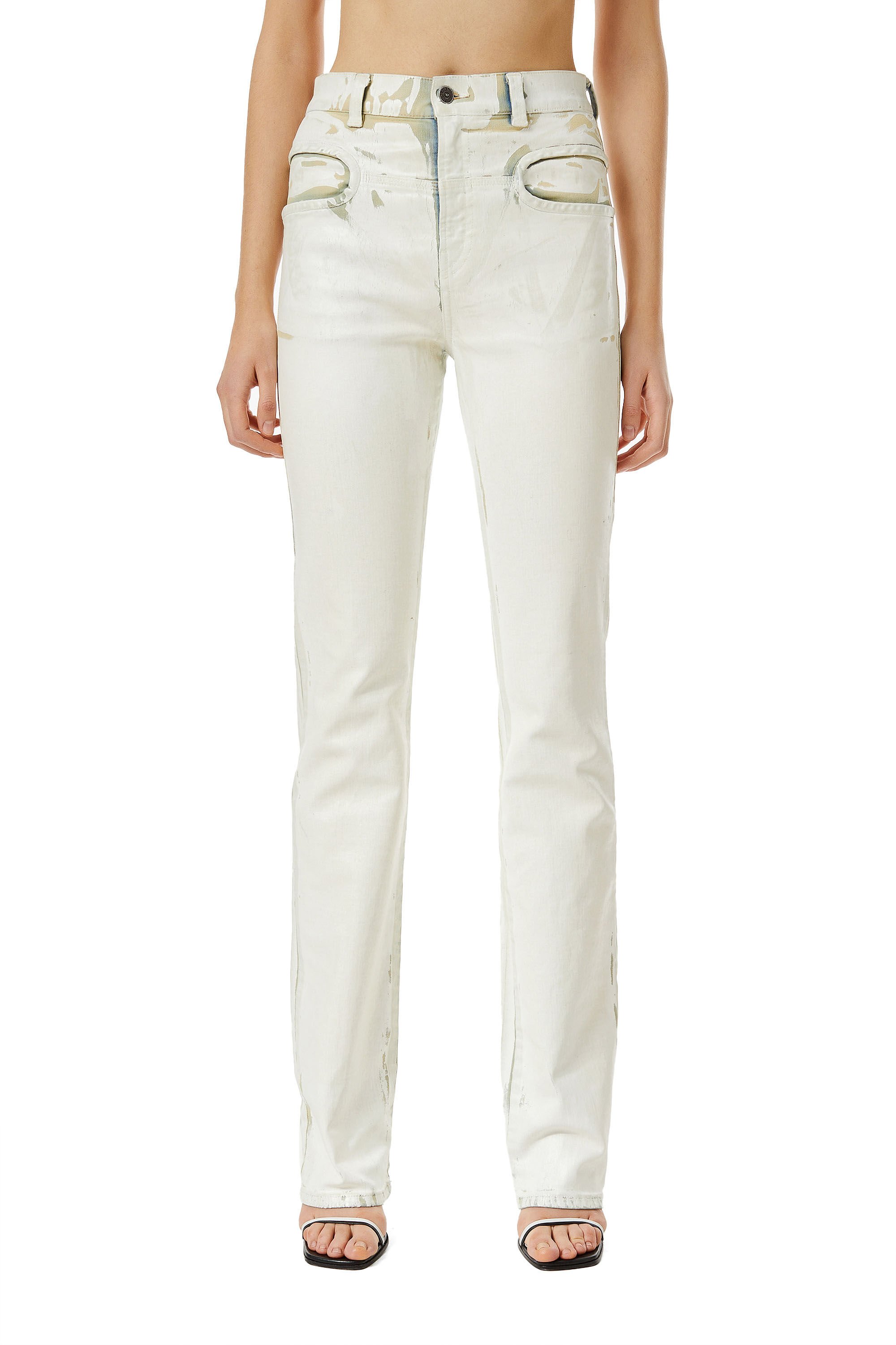 Diesel - D-LYA 0EIAE Slim Jeans, White - Image 3
