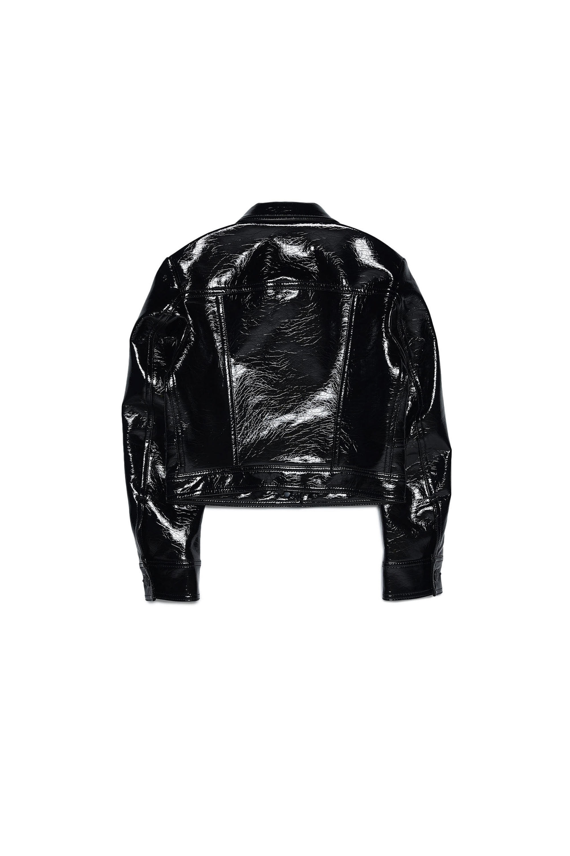 JMAGNOLIA Fille Veste trucker en vinyle froiss Diesel