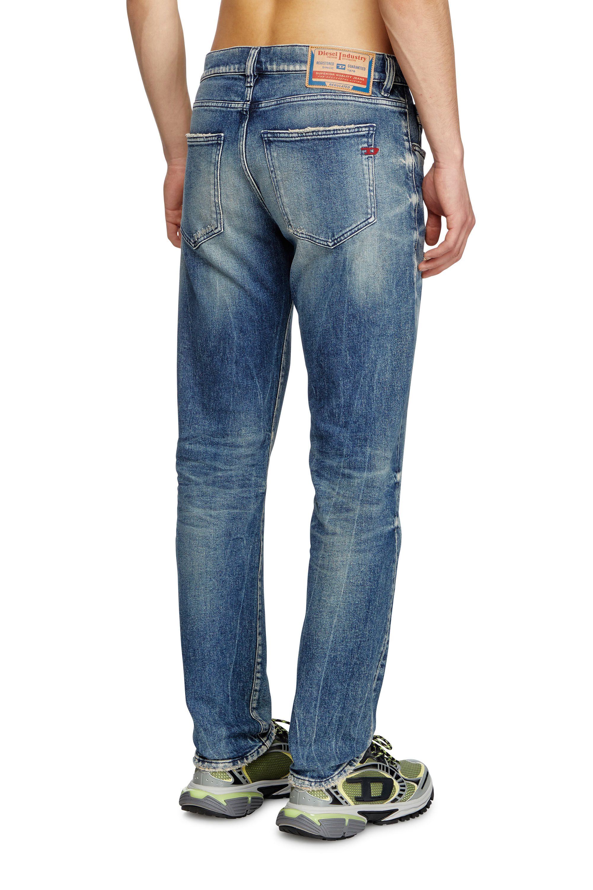 Diesel - Slim Jeans 2019 D-Strukt 007Y6 Homme, Bleu Foncé - Image 4