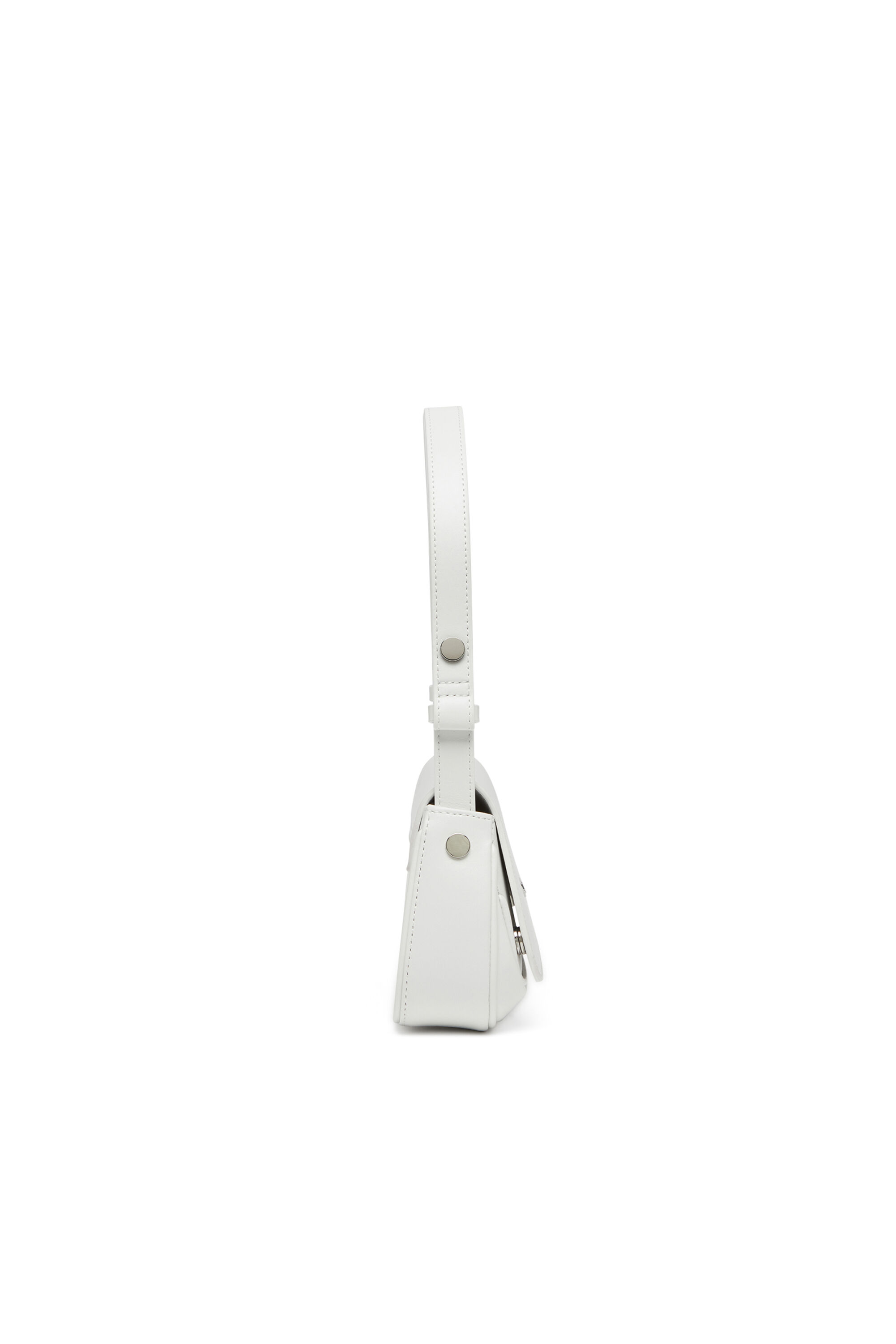 Diesel - PLAY CLUTCH, Play-Sac à bandoulière en cuir semi-brillant Femme in Blanc - 4