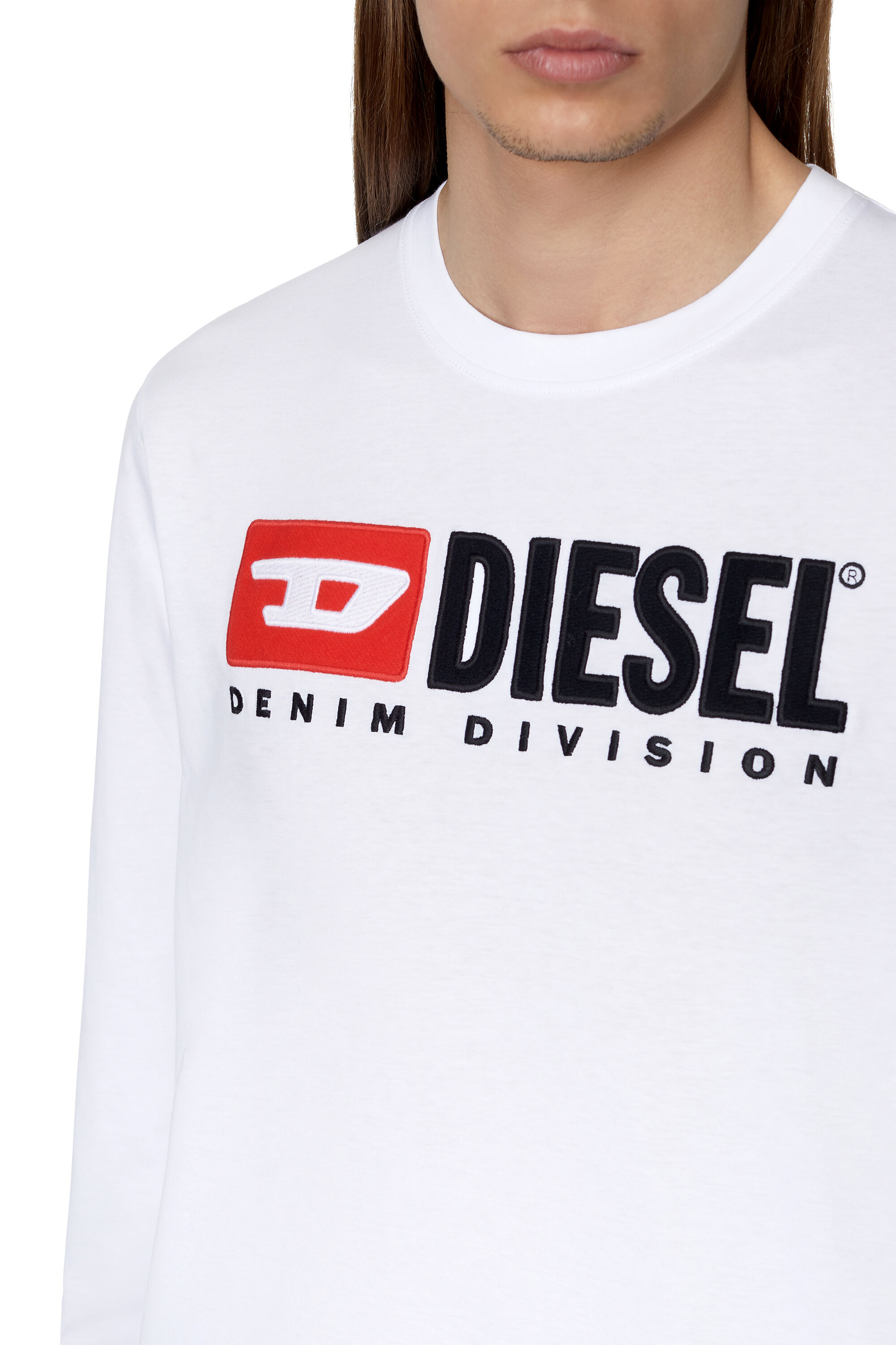 Diesel - T-JUST-LS-DIV, Blanc - Image 3