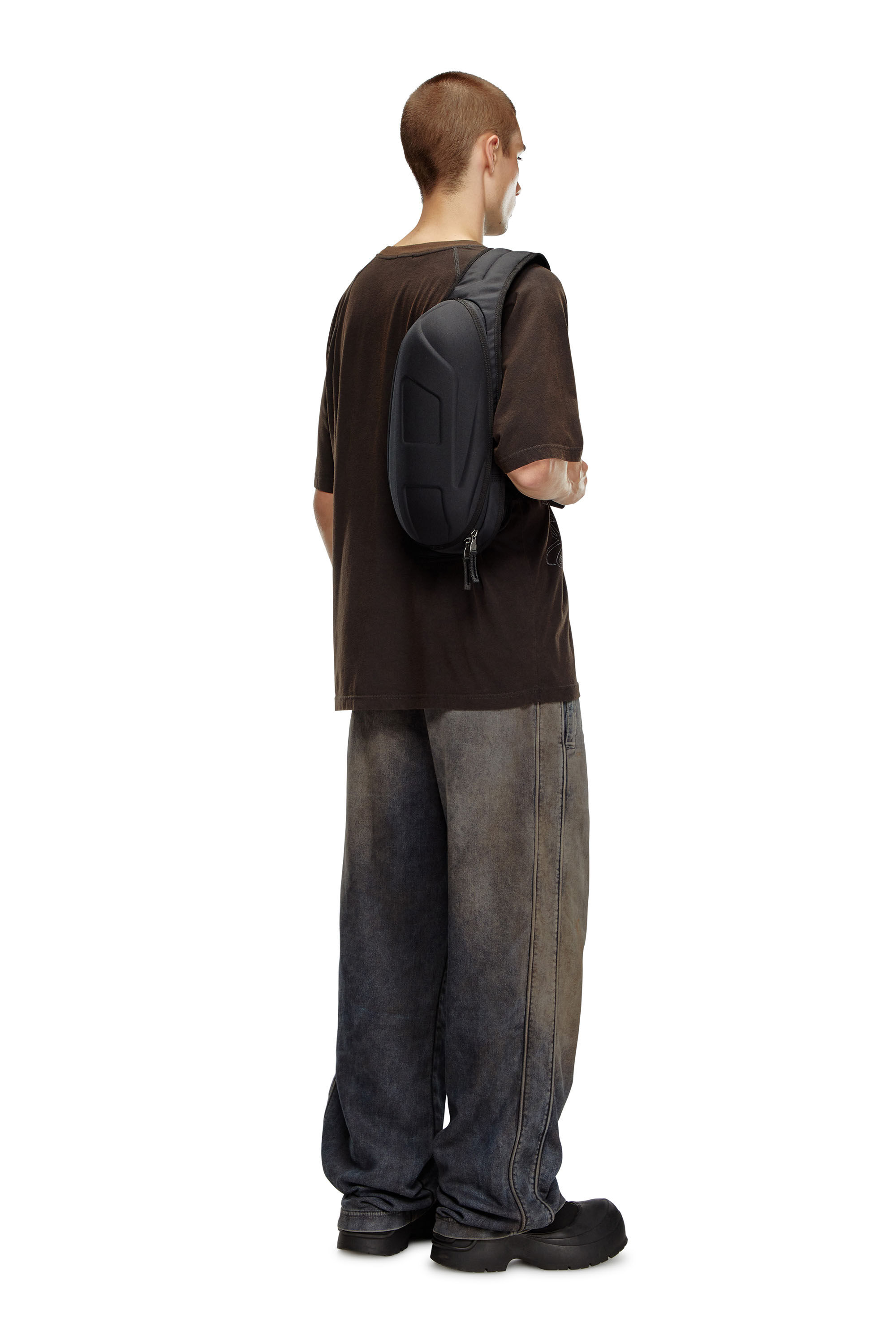 Diesel - 1DR-POD SLING BAG, 1DR-Pod Sling Bag - Sac à dos bandoulière à coque rigide Homme in Noir - 6