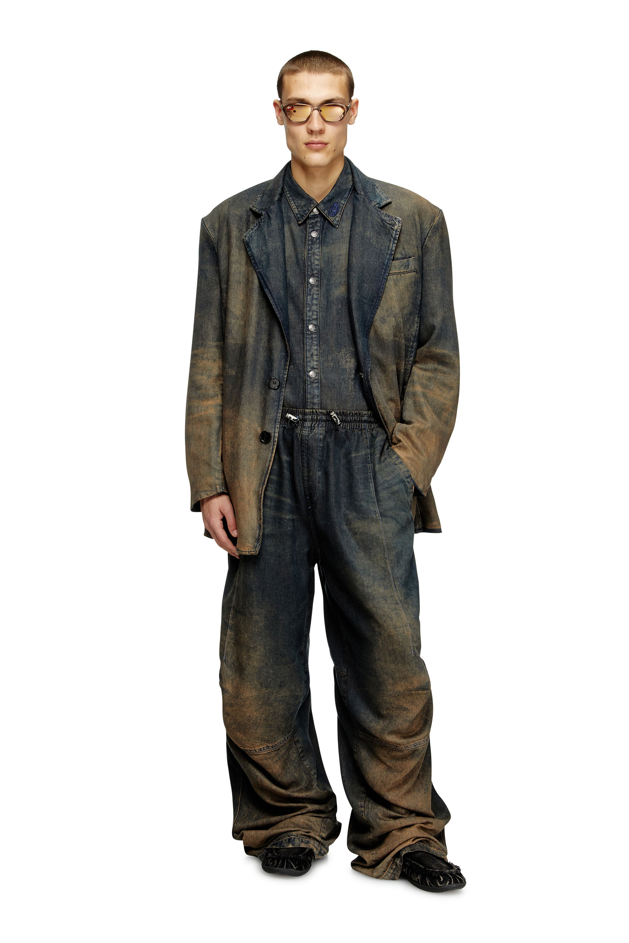 Diesel - Male's Relaxed Jeans D-Pari 068TF, Dark Blue - 1