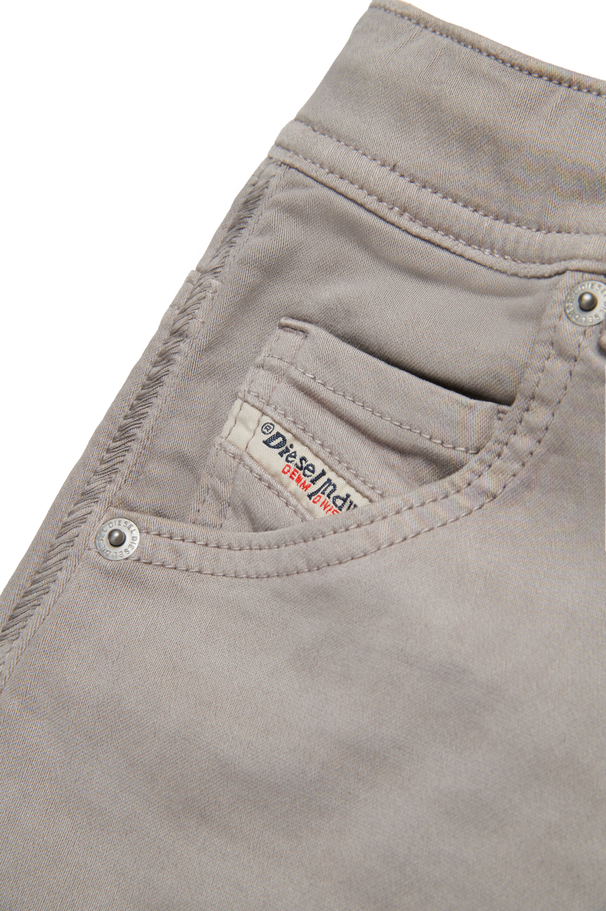 Diesel - KROOLEY-NE-J SH JJJ, Short Krooley coloré en tissu JoggJeans Homme in Gris - 4