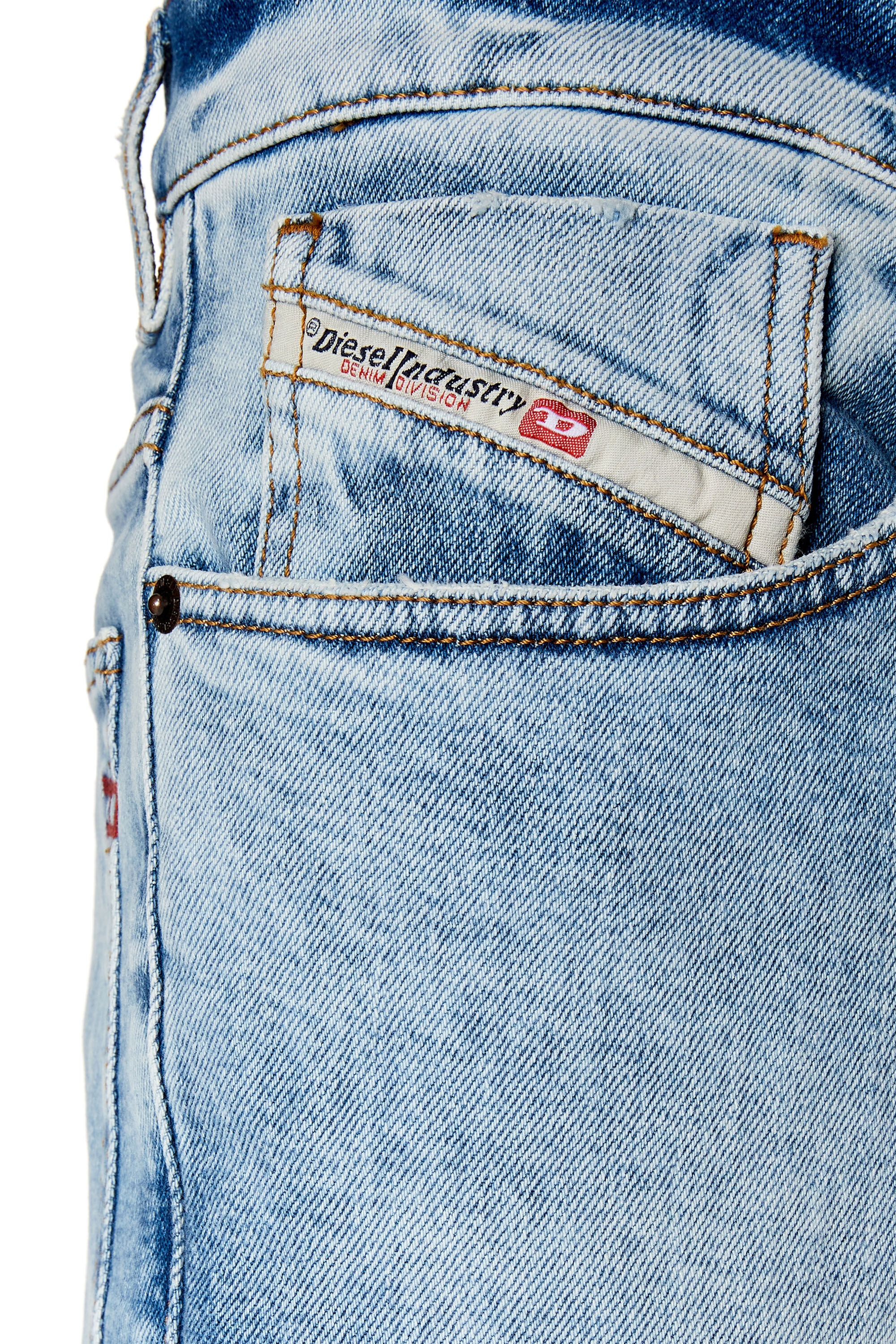 Diesel - Tapered Jeans 2005 D-Fining 09E81 Homme, Bleu Clair - Image 5
