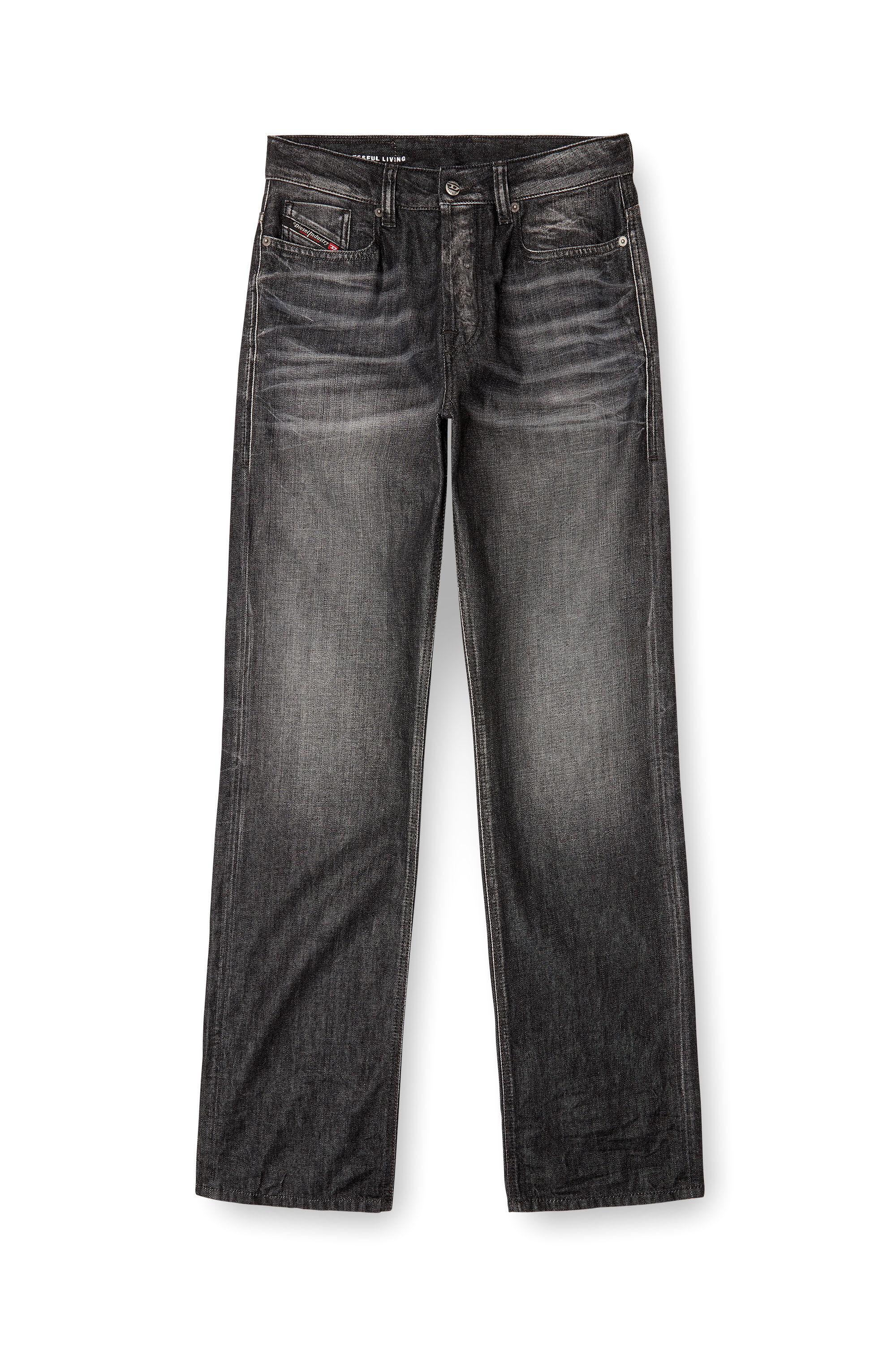 Diesel - Male's Relaxed Jeans 1980 D-Eeper 09M63, Black/Dark Grey - 2
