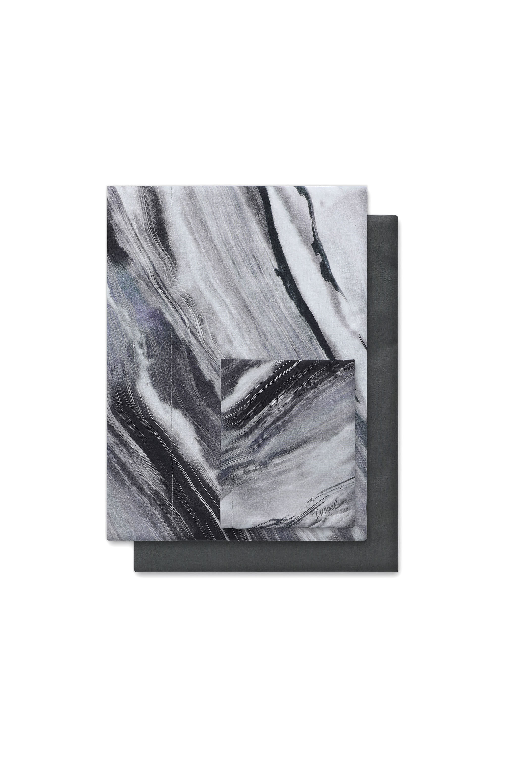 Diesel - 2003986 CLET WATER ROCK 250X290 PR005, Unisex's Double bed sheets set WATERROCK in Grey - 1