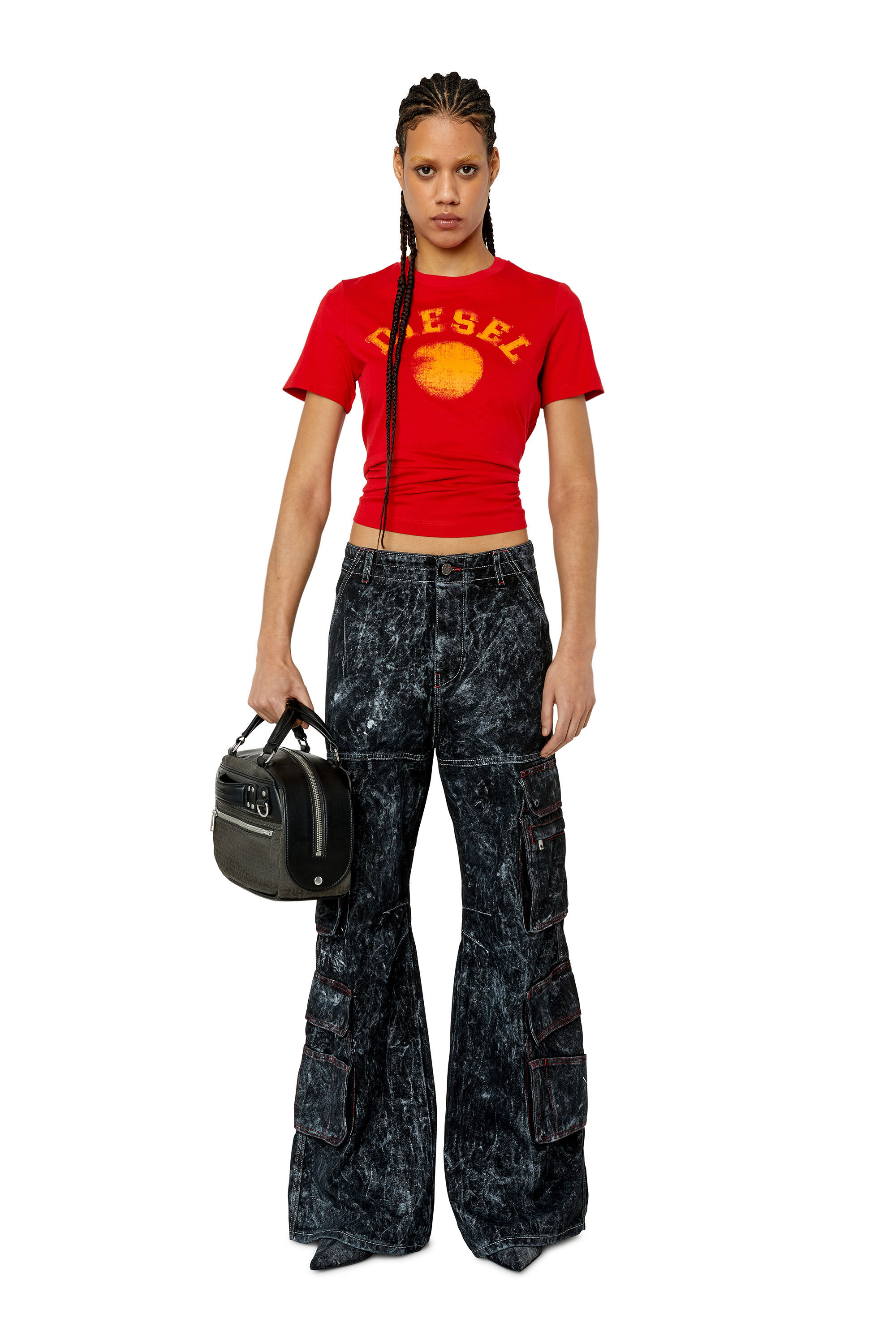 Diesel - Straight Jeans 1996 D-Sire 0EMAC, Female's Straight Jeans - 1996 D-Sire in Black/Dark Grey - 1