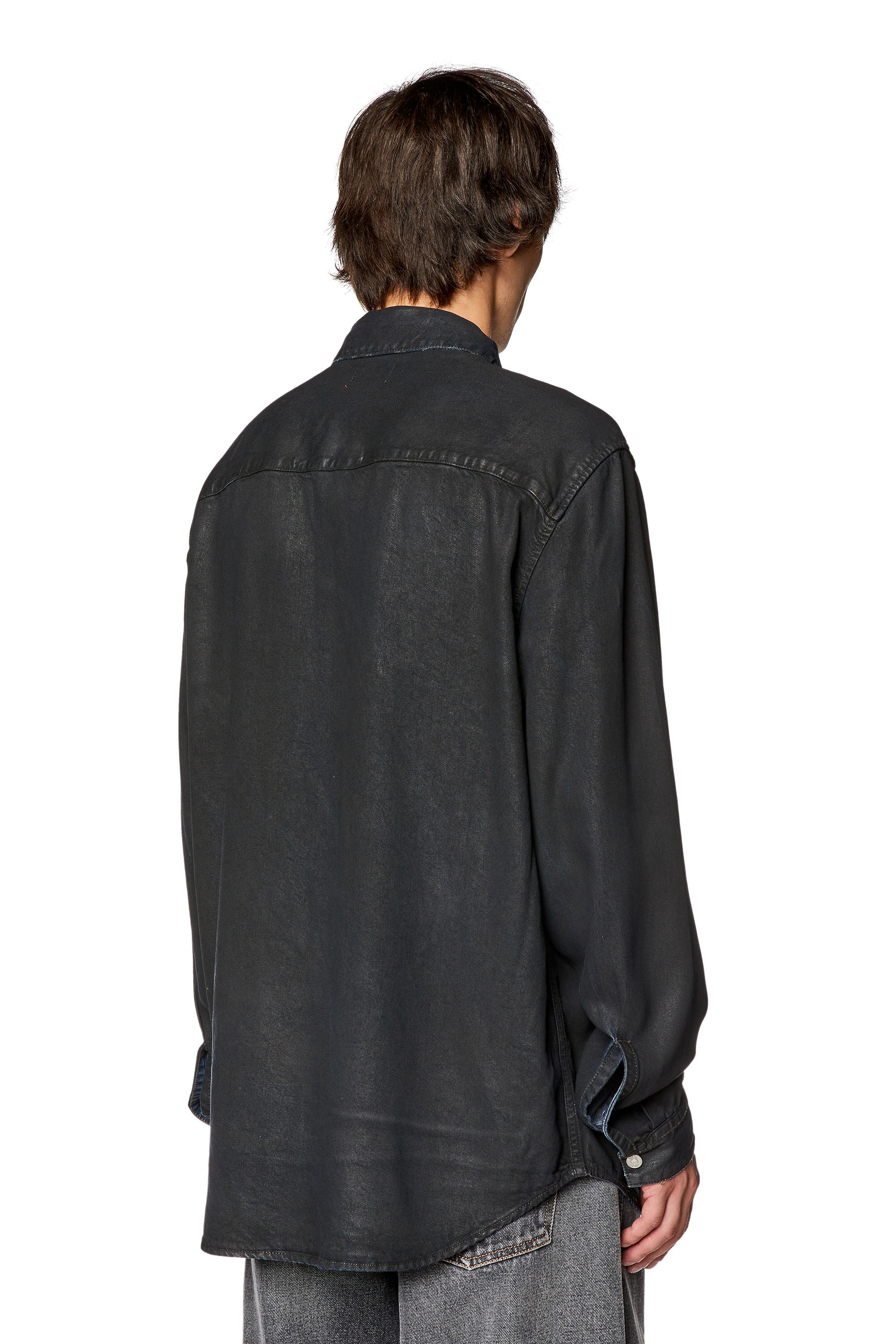 Men s Shirt in TENCEL denim D SIMPLY S1 Diesel