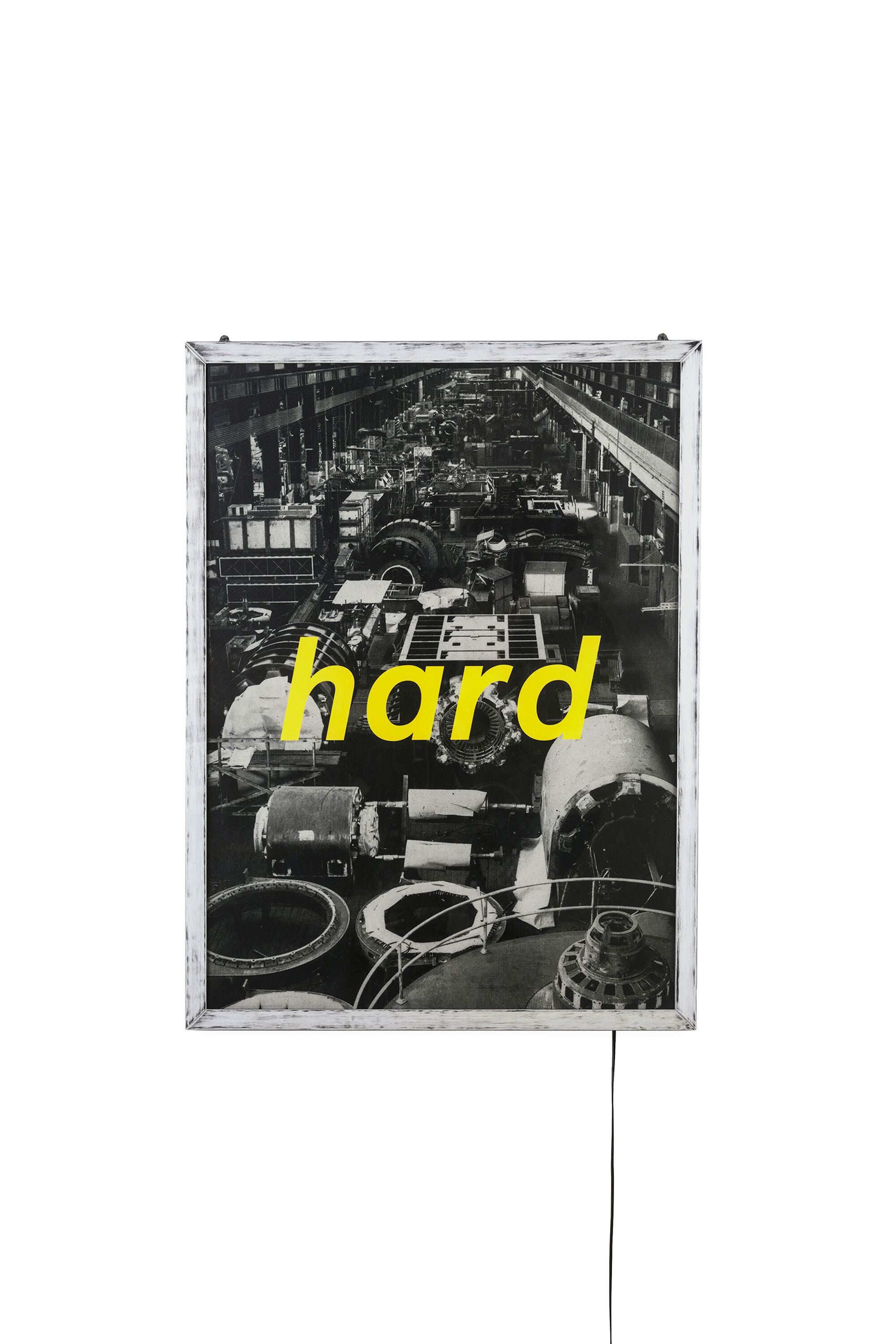 Diesel - 11032 FRAME IT!, Unisex's Poster "Hard" in Silver - 1