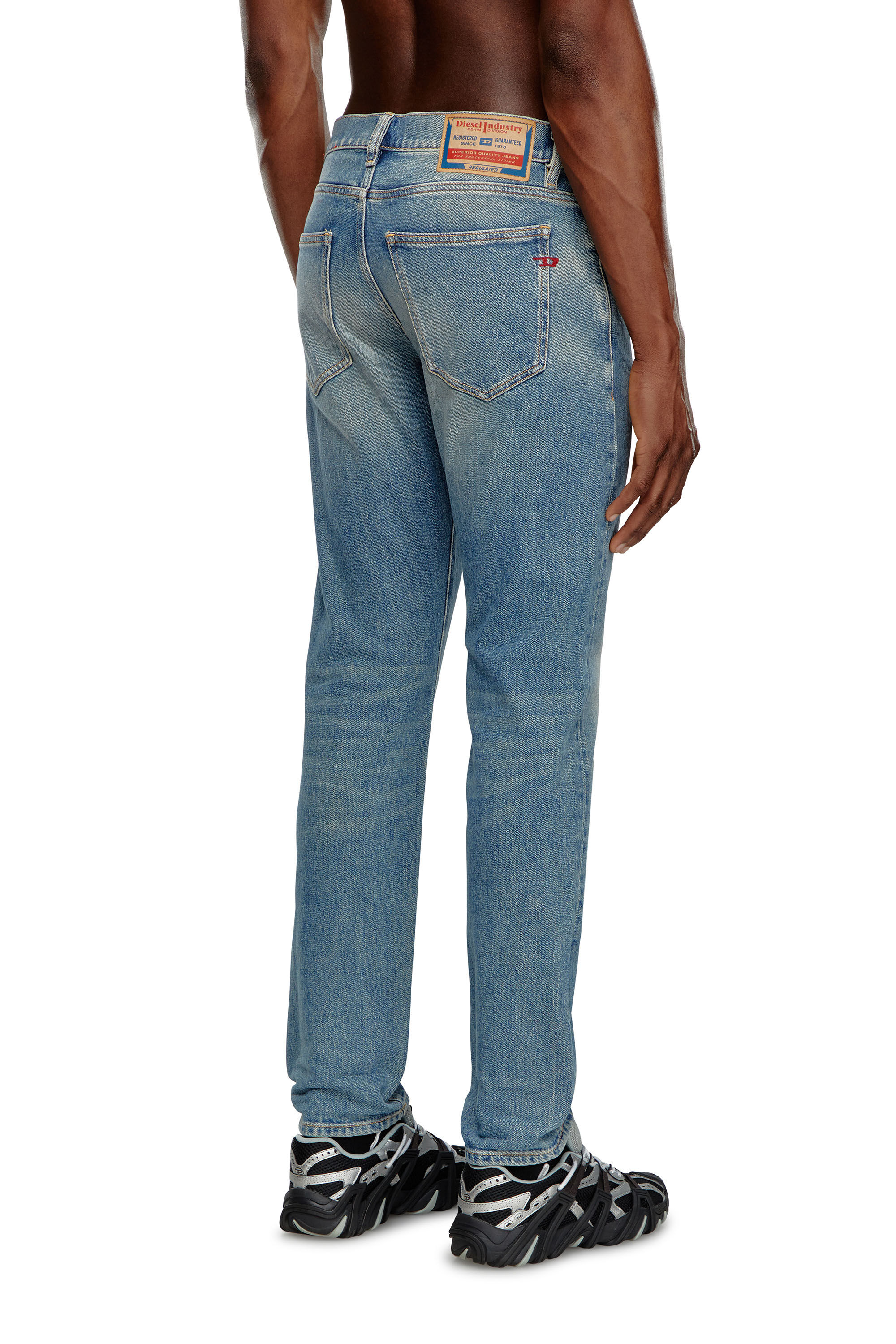 Diesel - Male's Slim Jeans 2019 D-Strukt 09J55, Light Blue - 4
