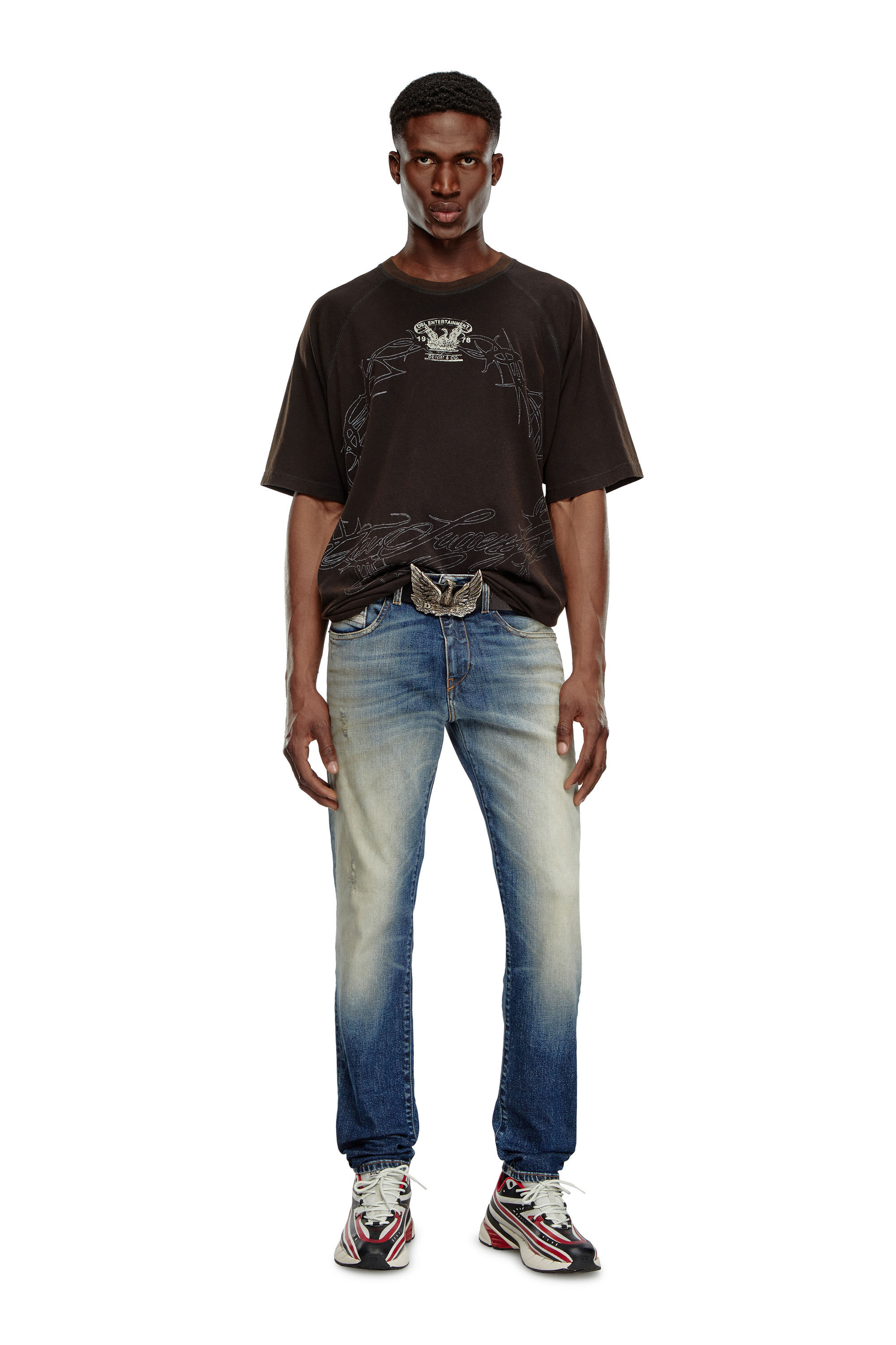 Diesel - Male's Slim Jeans 2019 D-Strukt 09J64, Dark Blue - 1