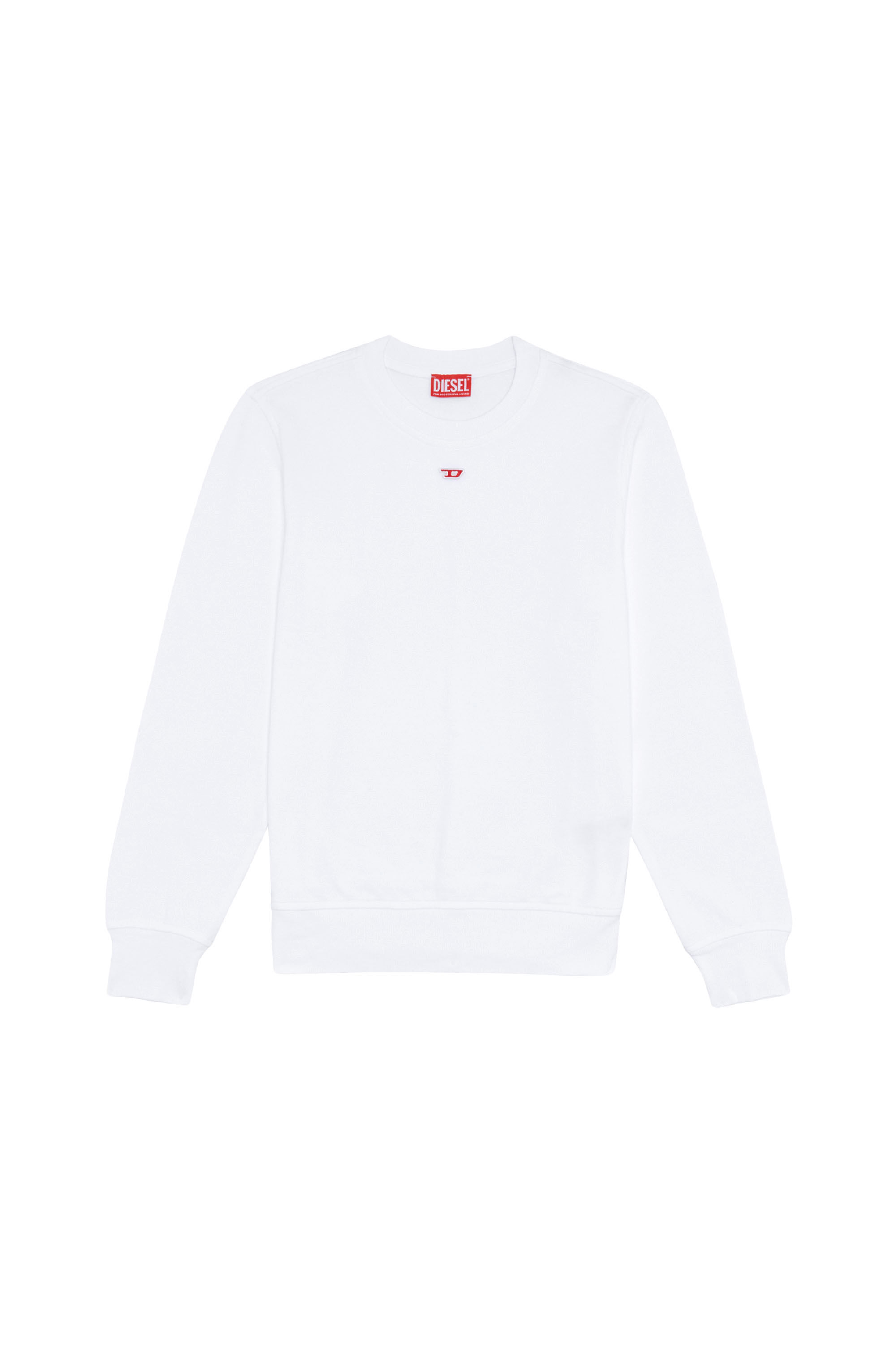 Diesel - S-GINN-D, Sweat-shirt avec logo D Femme in Blanc - 2