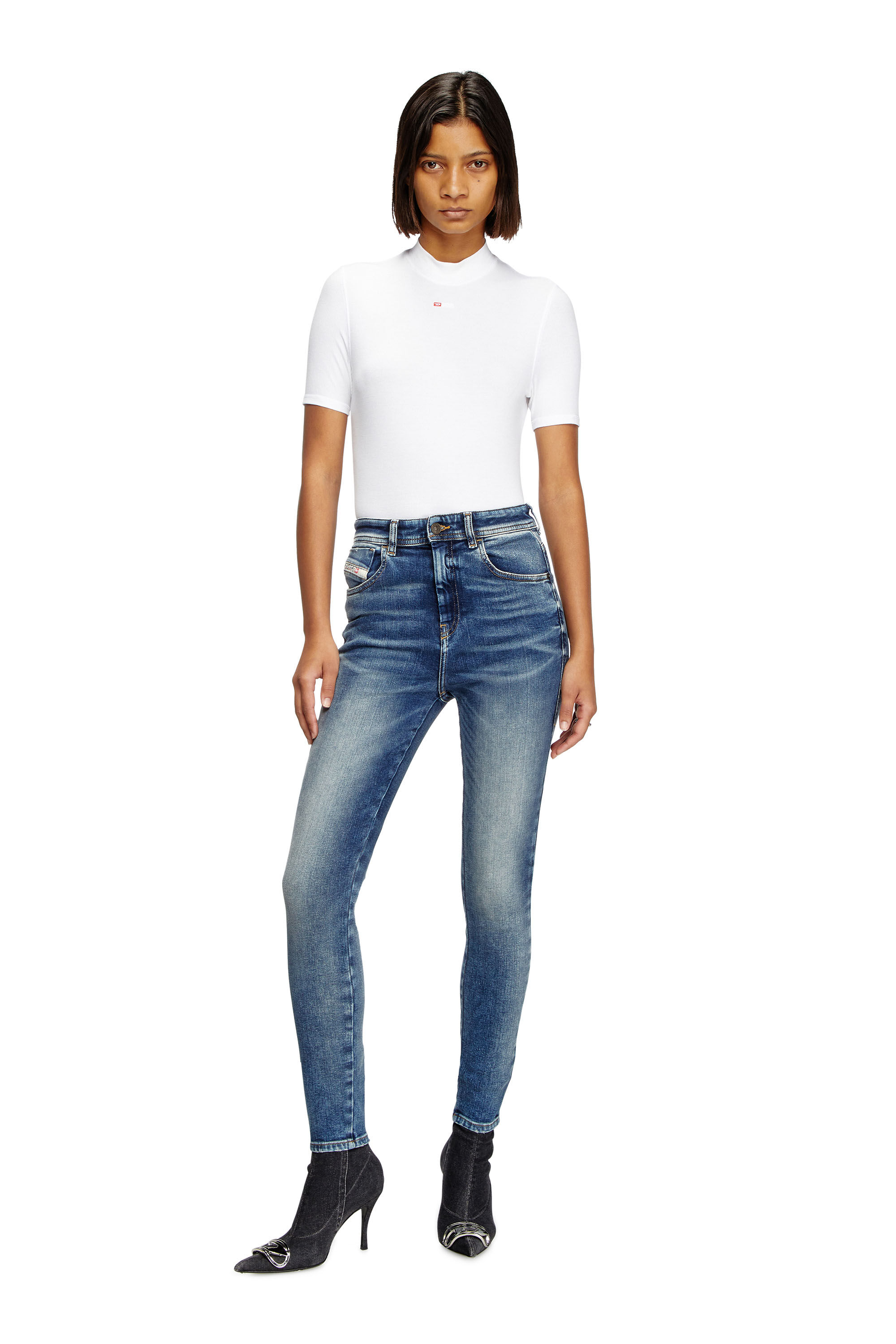 Diesel - Female's Skinny Jeans 1984 Slandy-High 007Y9, Medium Blue - 1