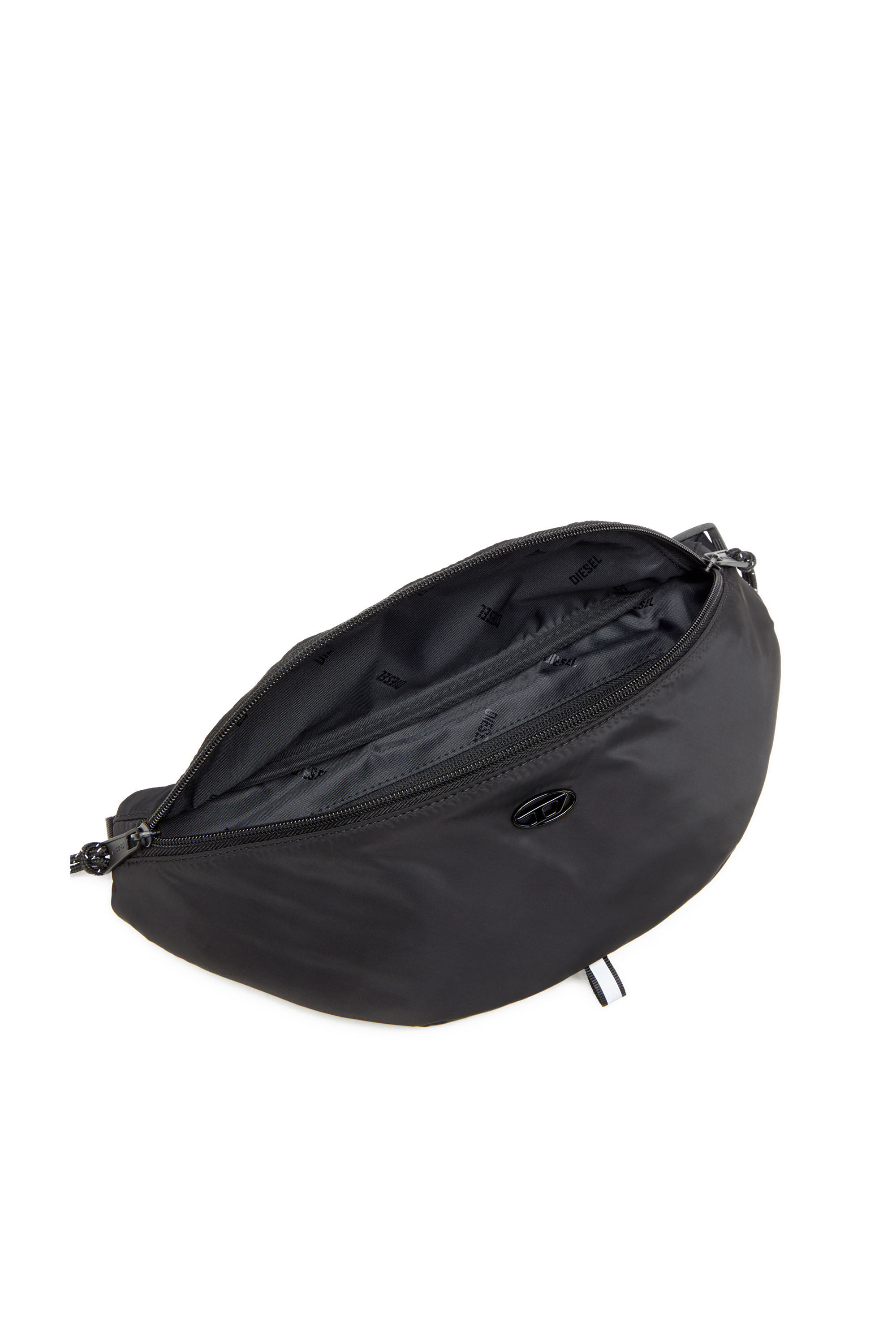 Diesel - D-PACK BELTBAG X, D-Pack-Sac banane en tissu au toucher satiné Homme in Noir - 2