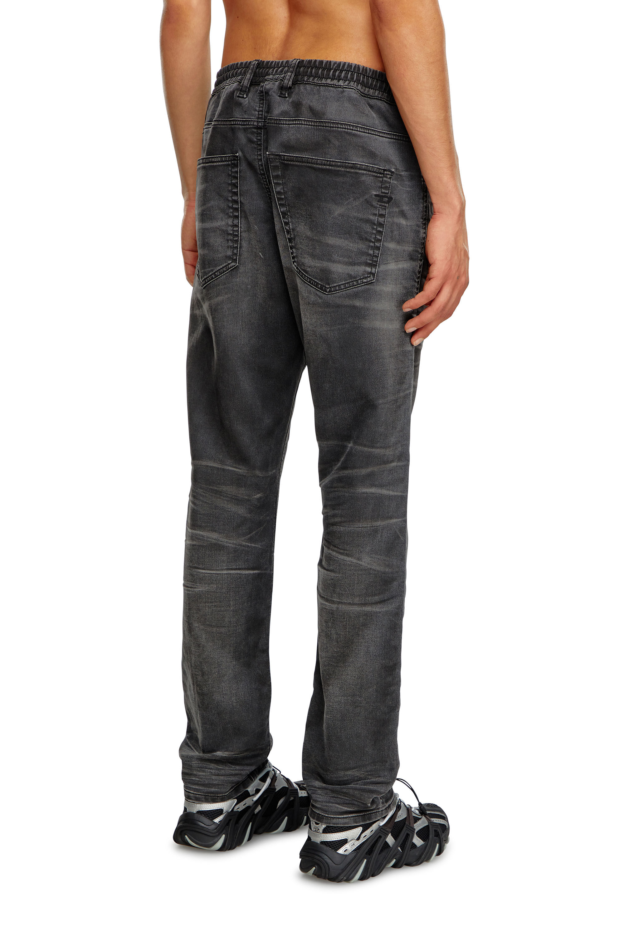 Diesel - Male's Tapered 2030 D-Krooley Joggjeans® 09J37, Black/Dark Grey - 4