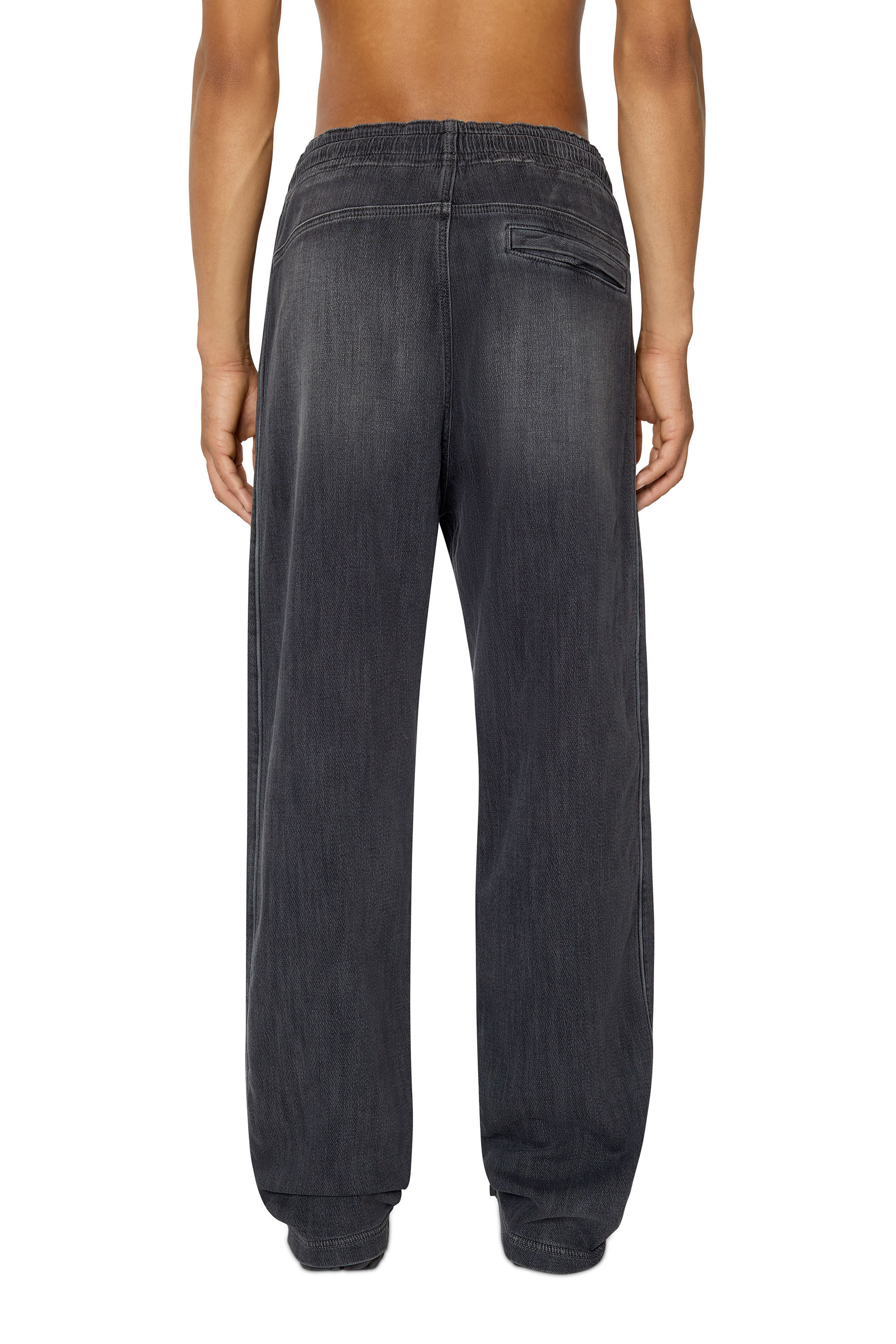 D-MARTIANS TRACK DENIM Man: Straight Black/grey Baggy Jeans | Diesel