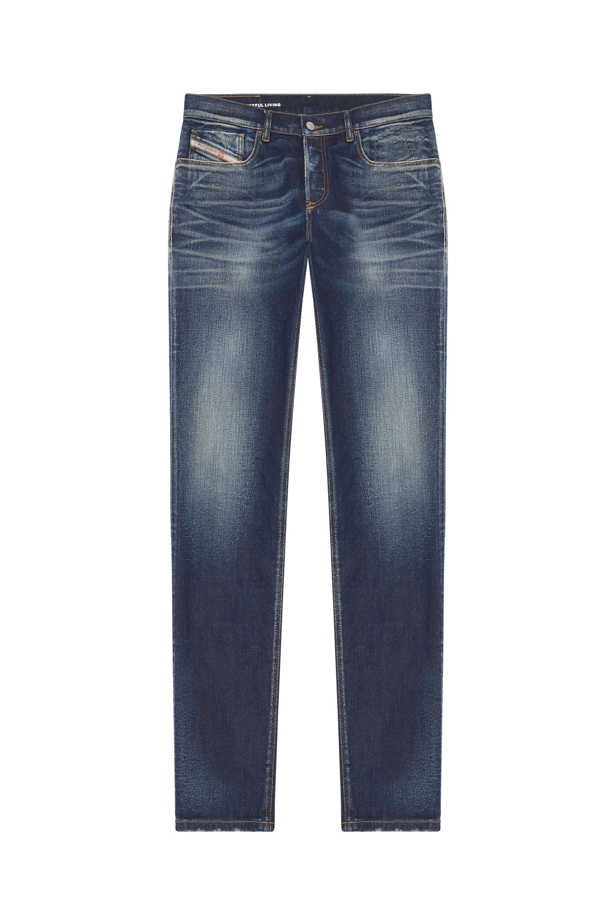 Diesel - Tapered Jeans 2023 D-Finitive 09G27, Bleu Foncé - Image 2