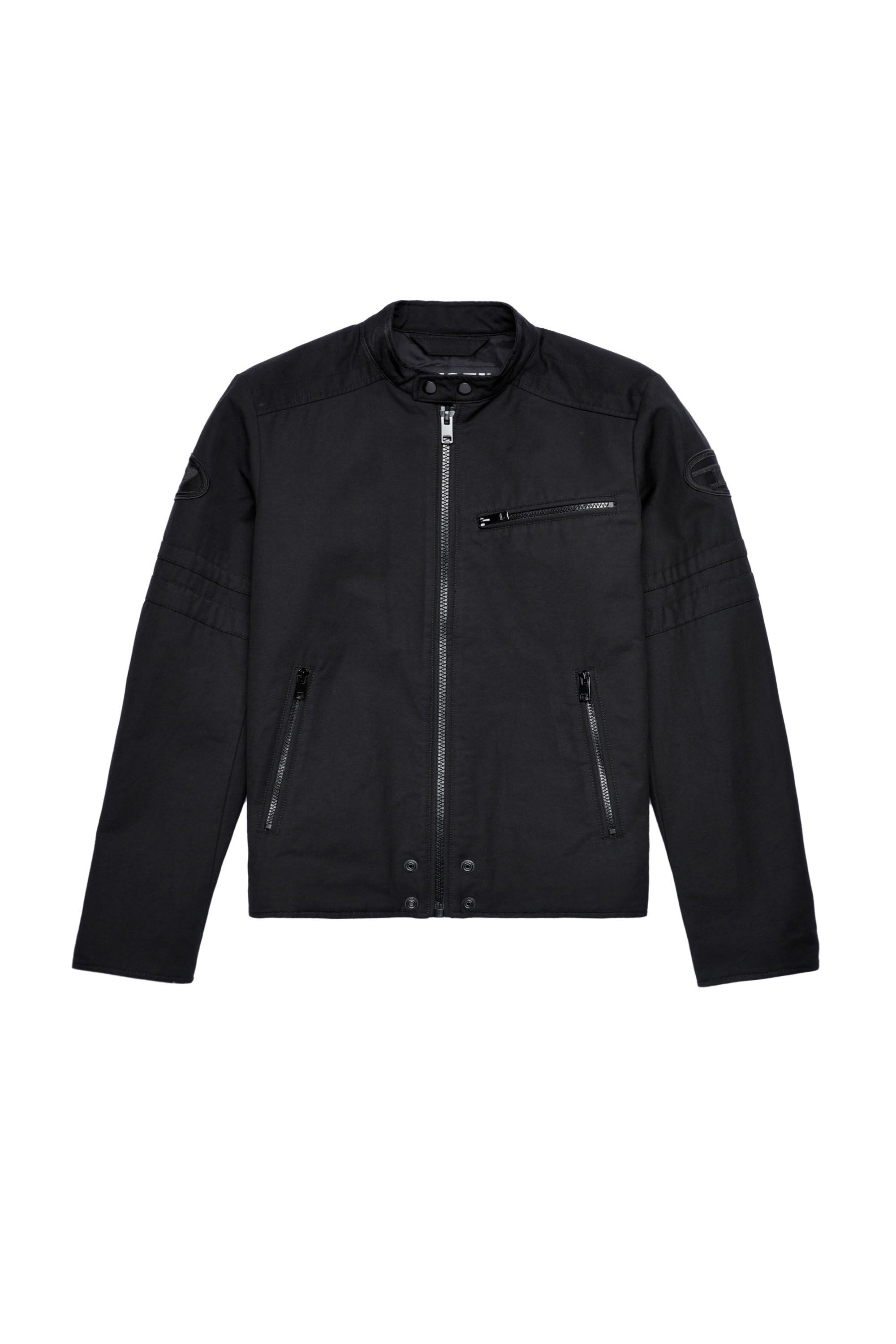 J-GLORY-CL Man: Biker jacket in textured cotton twill | Diesel