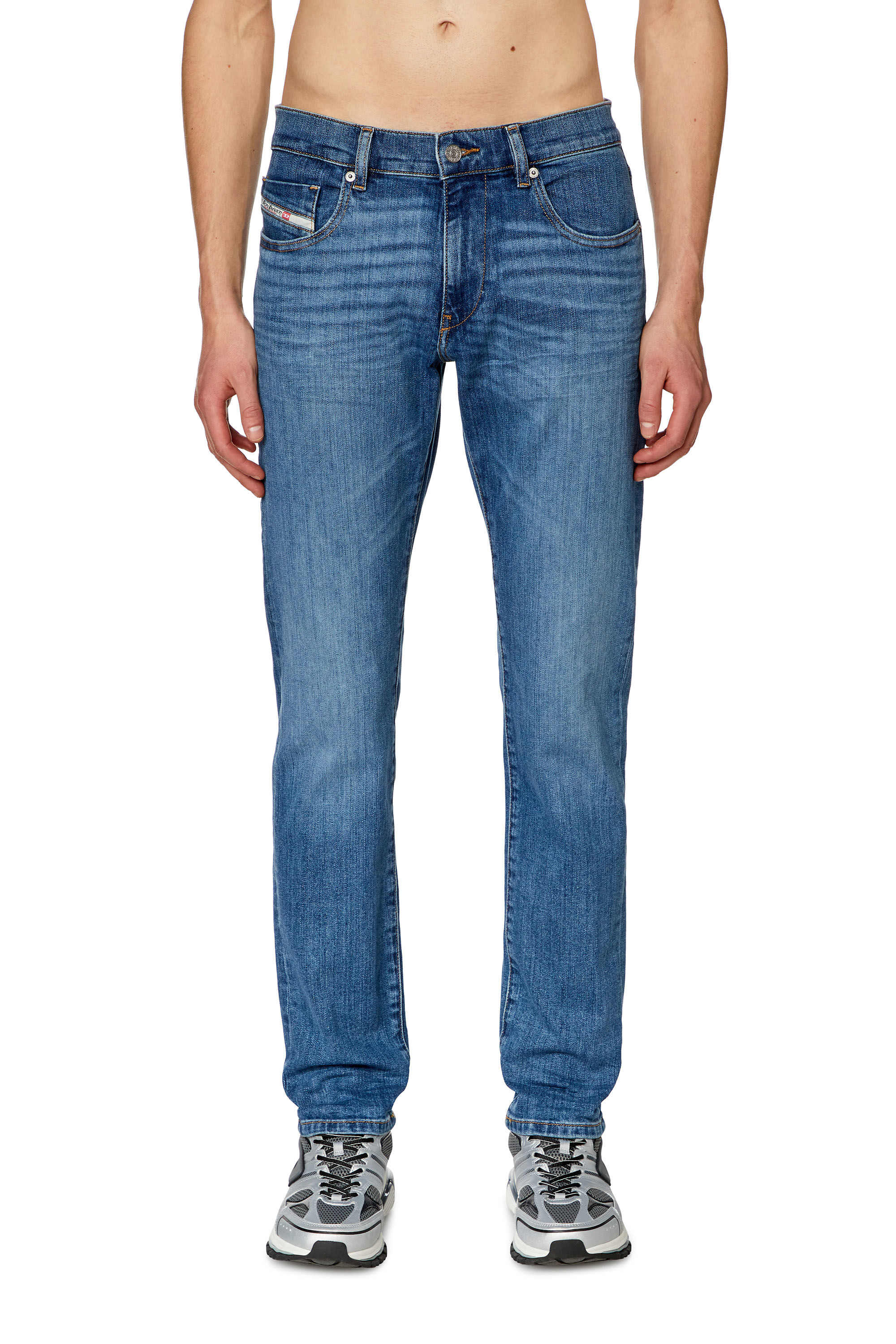 Diesel - Slim Jeans 2019 D-Strukt 0KIAL Homme, Bleu Clair - Image 2