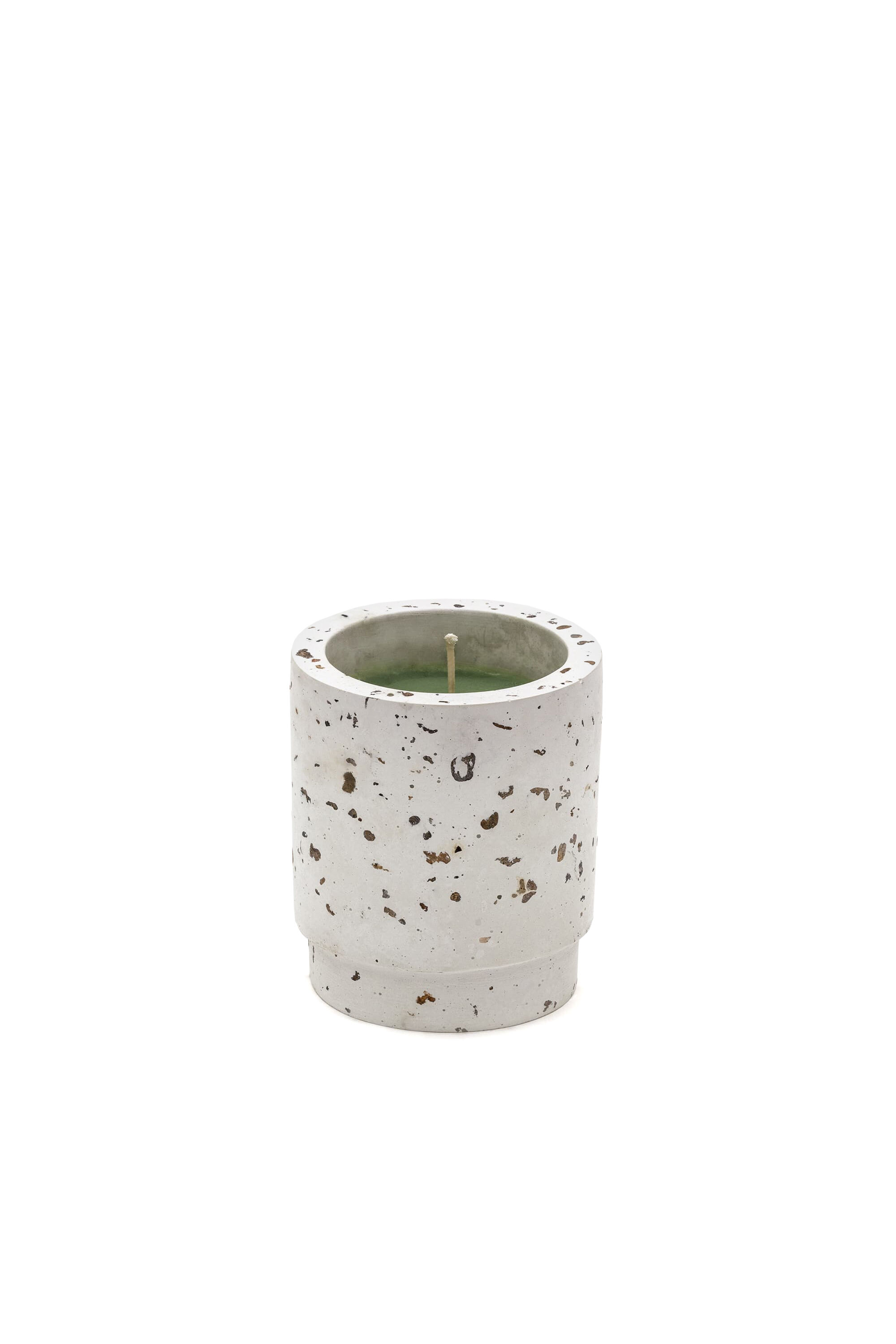 Diesel - 11152 HOME SCENTS, Bougie dans un bougeoir en ciment "Diesel green possessed desert" Mixte in Blanc - 1