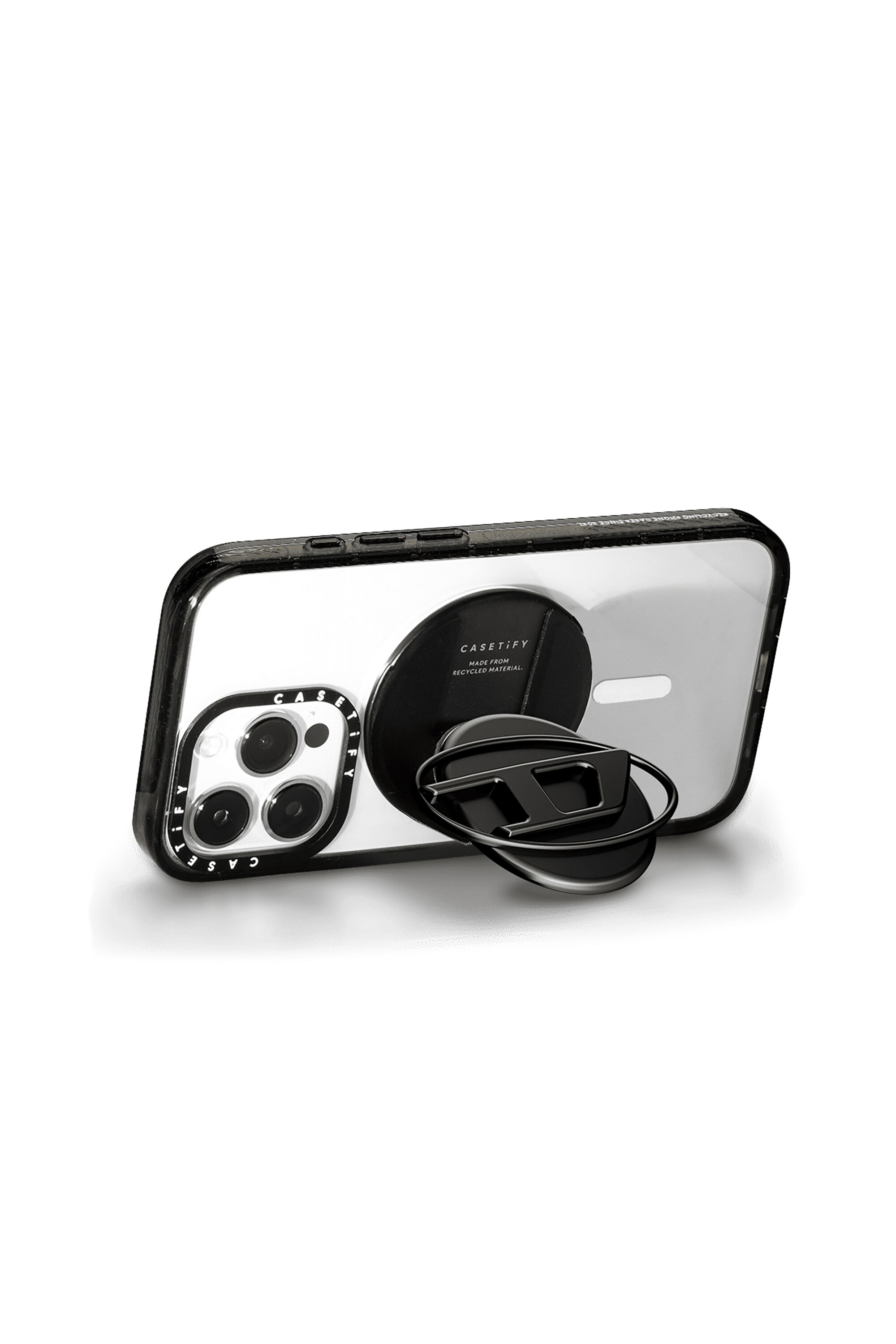 Diesel - 60371 CASETIFY  GRIP STAND, Unisex's Grip & Stand Gun Metal in Dark Grey - 4