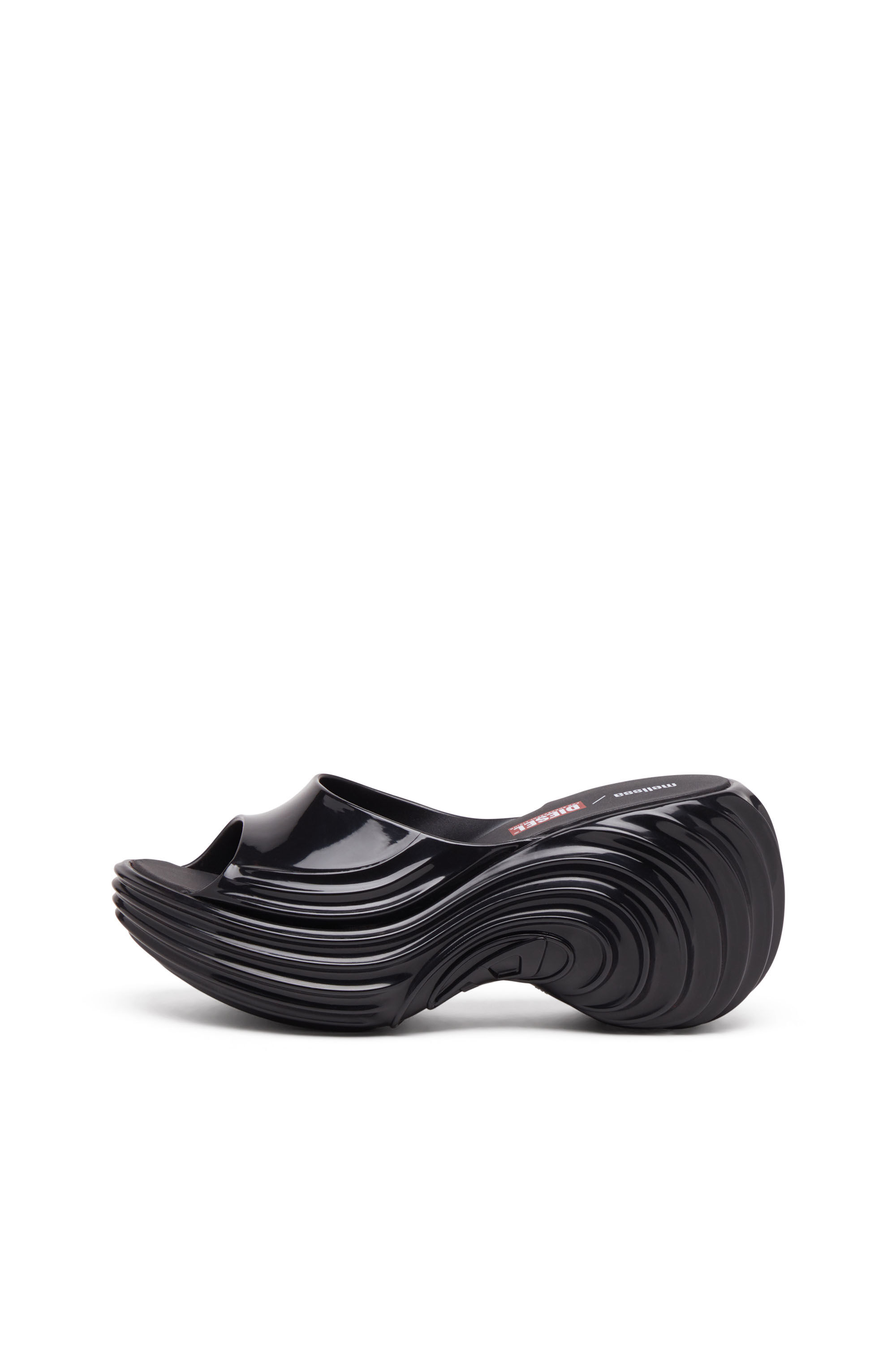 Diesel - MELISSA QUANTUM PLATFORM, Mule à plateforme en Melflex® Femme in Noir - 8