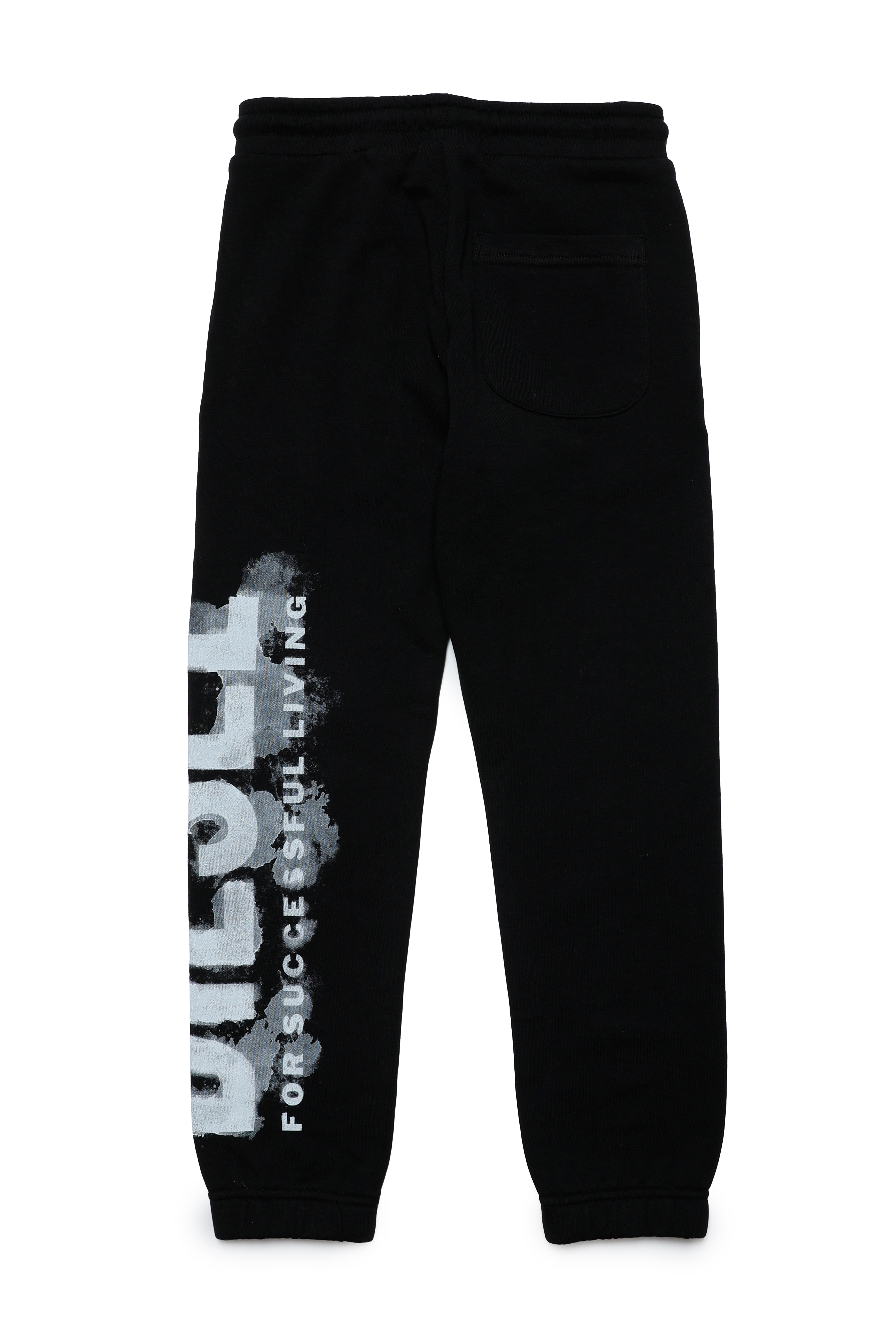 Diesel - PSTAMP, Male's Track pants with bleeding logo in Black - 2