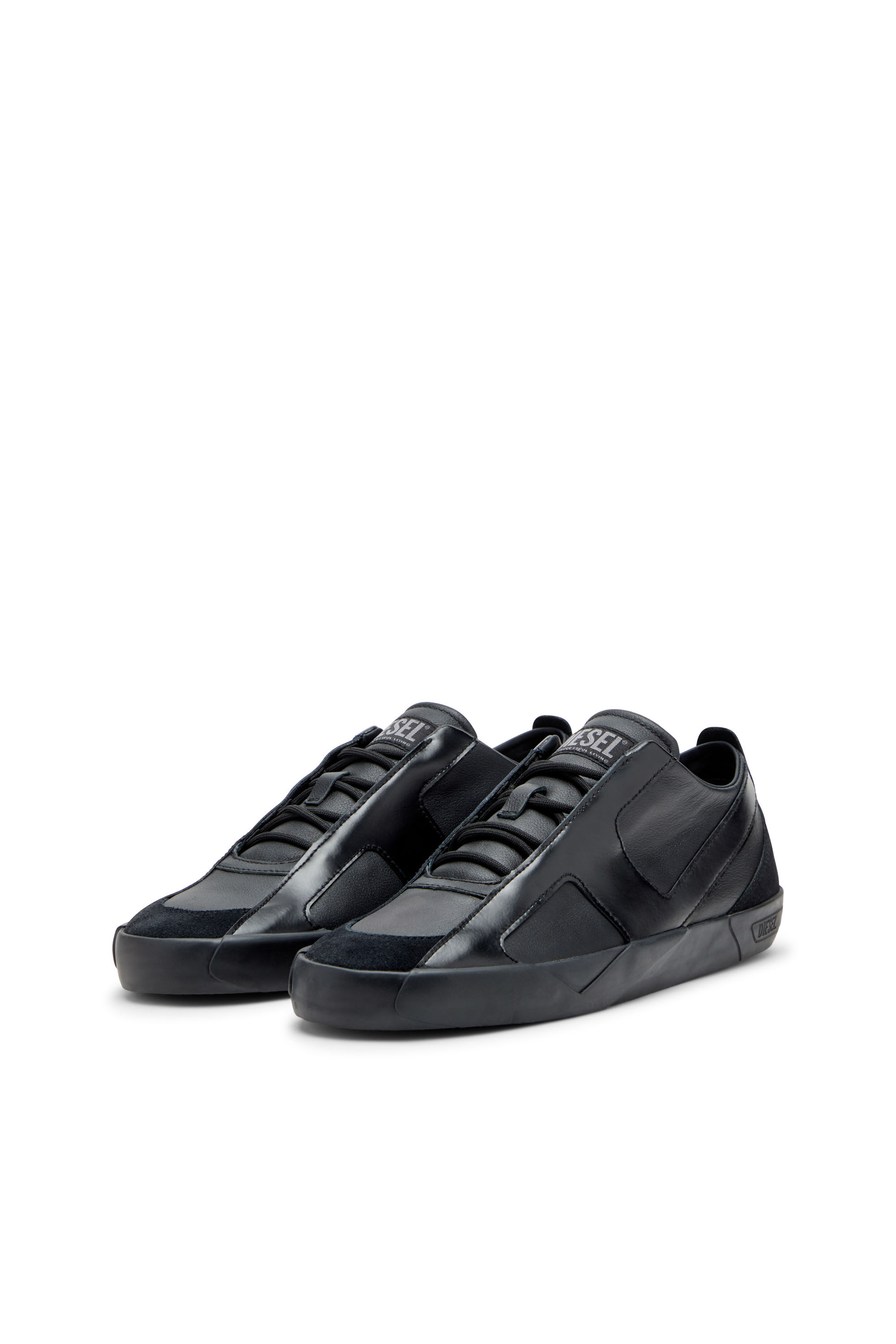 Diesel - S-SLANTE-D LOW, Male's S-Slante-D-Sneakers in suede and leather with D logo in null - 9
