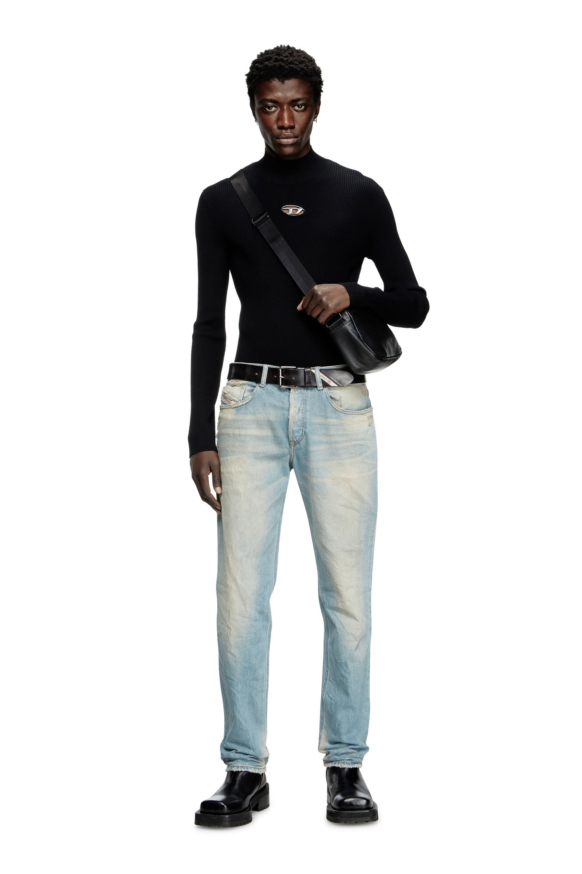 Diesel - Regular Jeans 2023 D-Finitive 09L23 Homme, Bleu Clair - Image 1