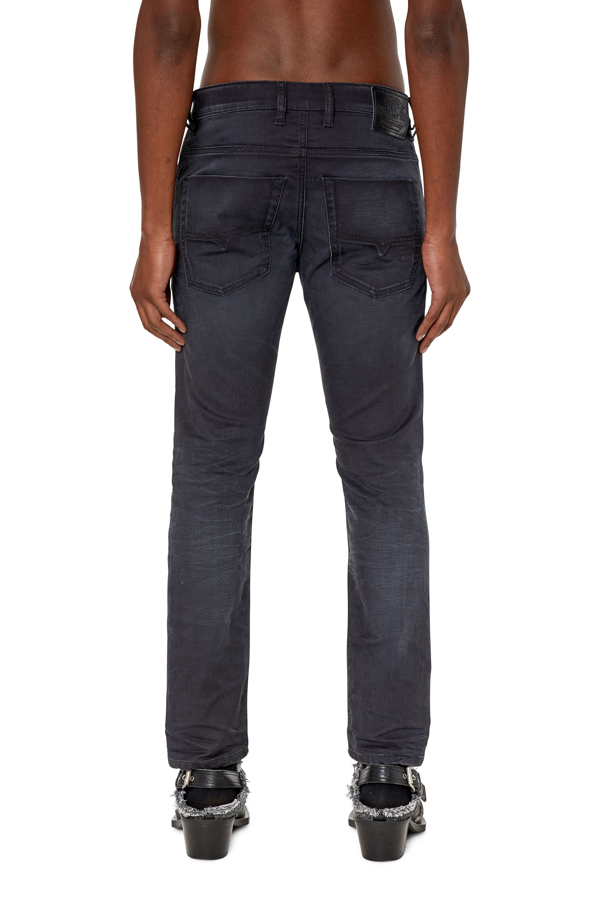 KROOLEY-Y-NE Man: tapered Black/Dark grey Jeans | Diesel