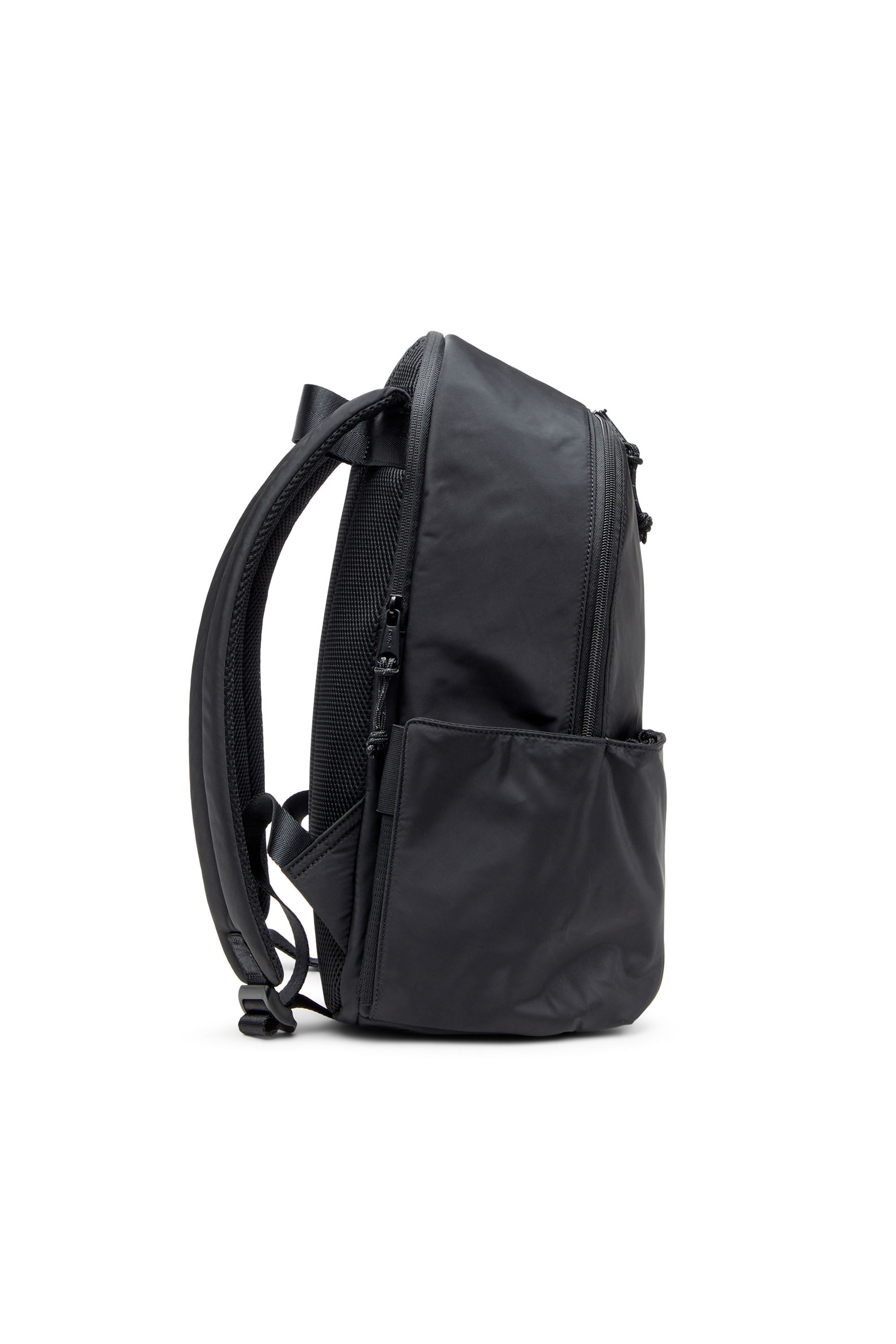 Diesel - D-PACK BACKPACK X, Male's D-Pack-Backpack in satin-touch fabric in Black - 4