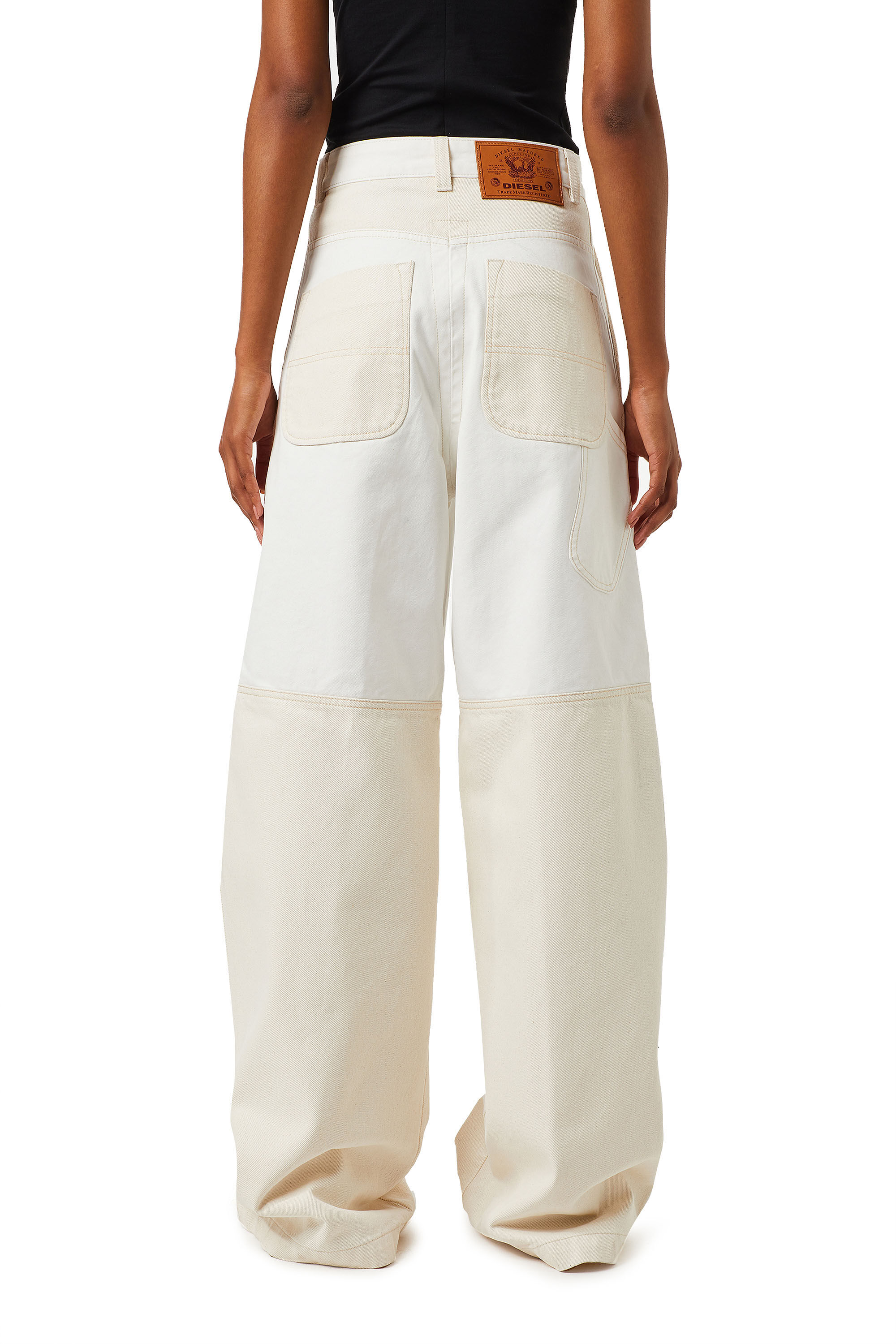 Diesel - D-Uoki 0BFAV Bootcut and Flare Jeans, White - Image 2