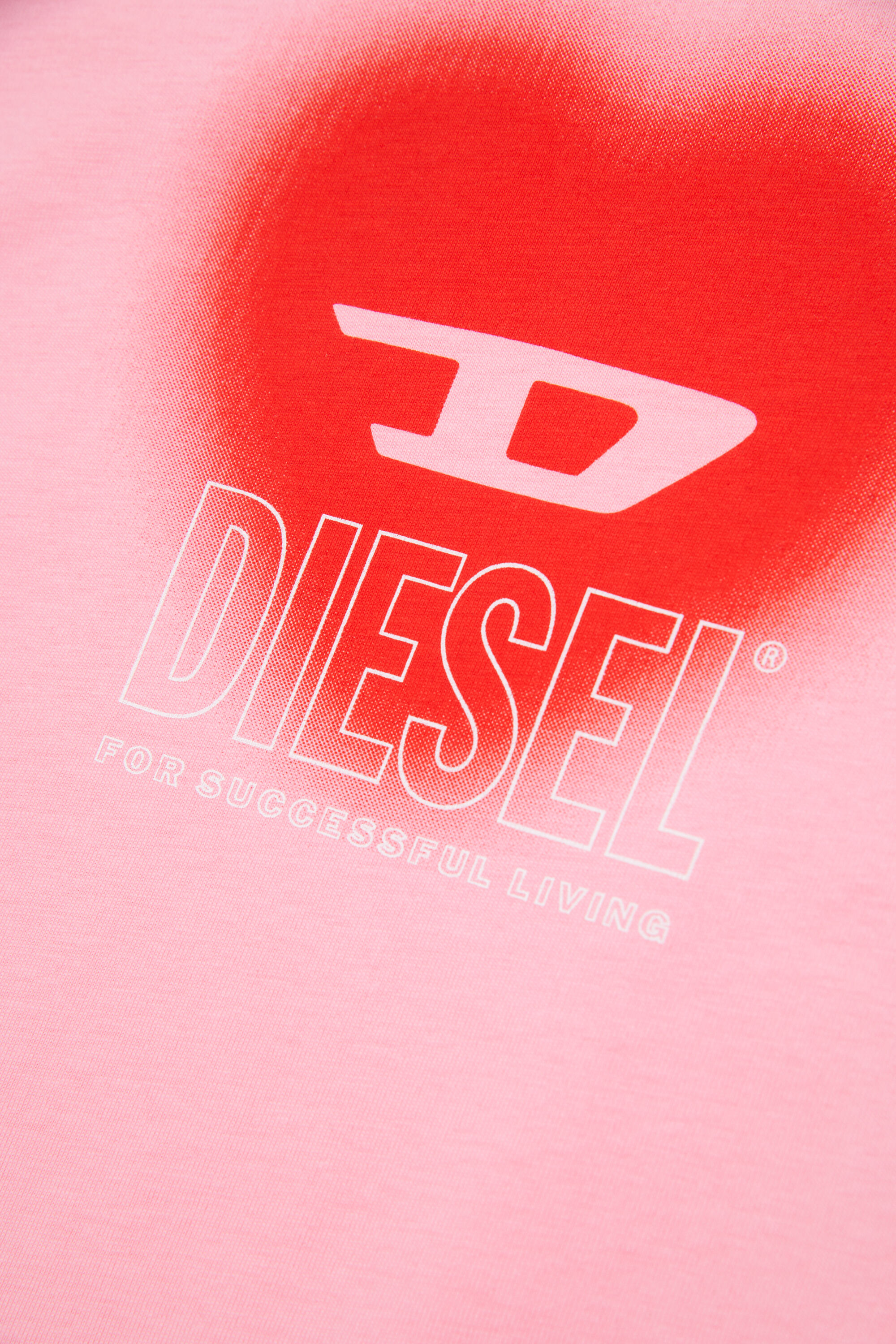 Diesel - TCUORE, T-shirt avec logo cœur Femme in Rose - 4
