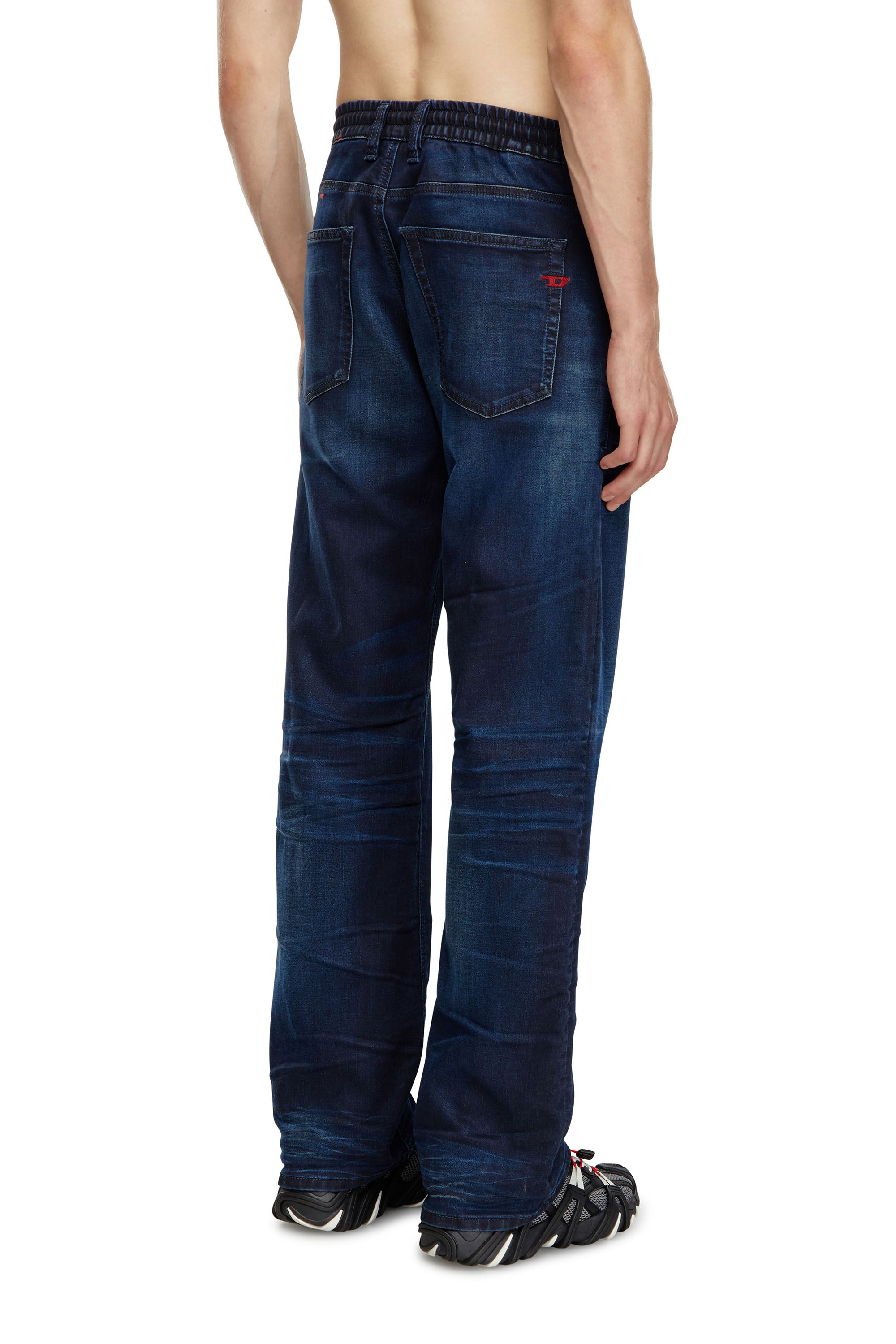 Diesel - Homme Straight 2080 D-Reel Joggjeans® 09J35, Bleu Foncé - Image 4