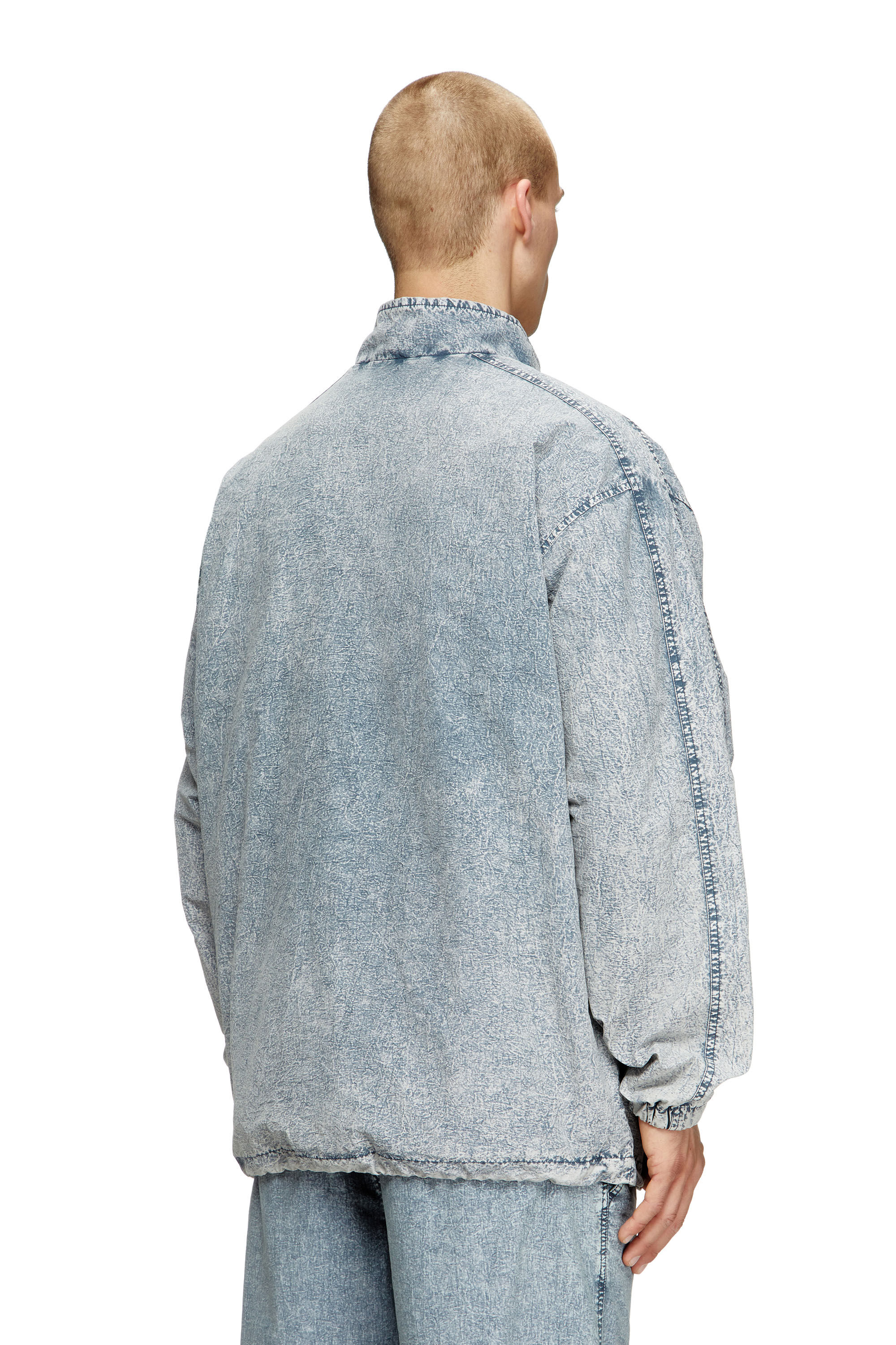 Diesel - J-WILSON, Male's Jacket in recycled nylon taslan in Light Blue - 5