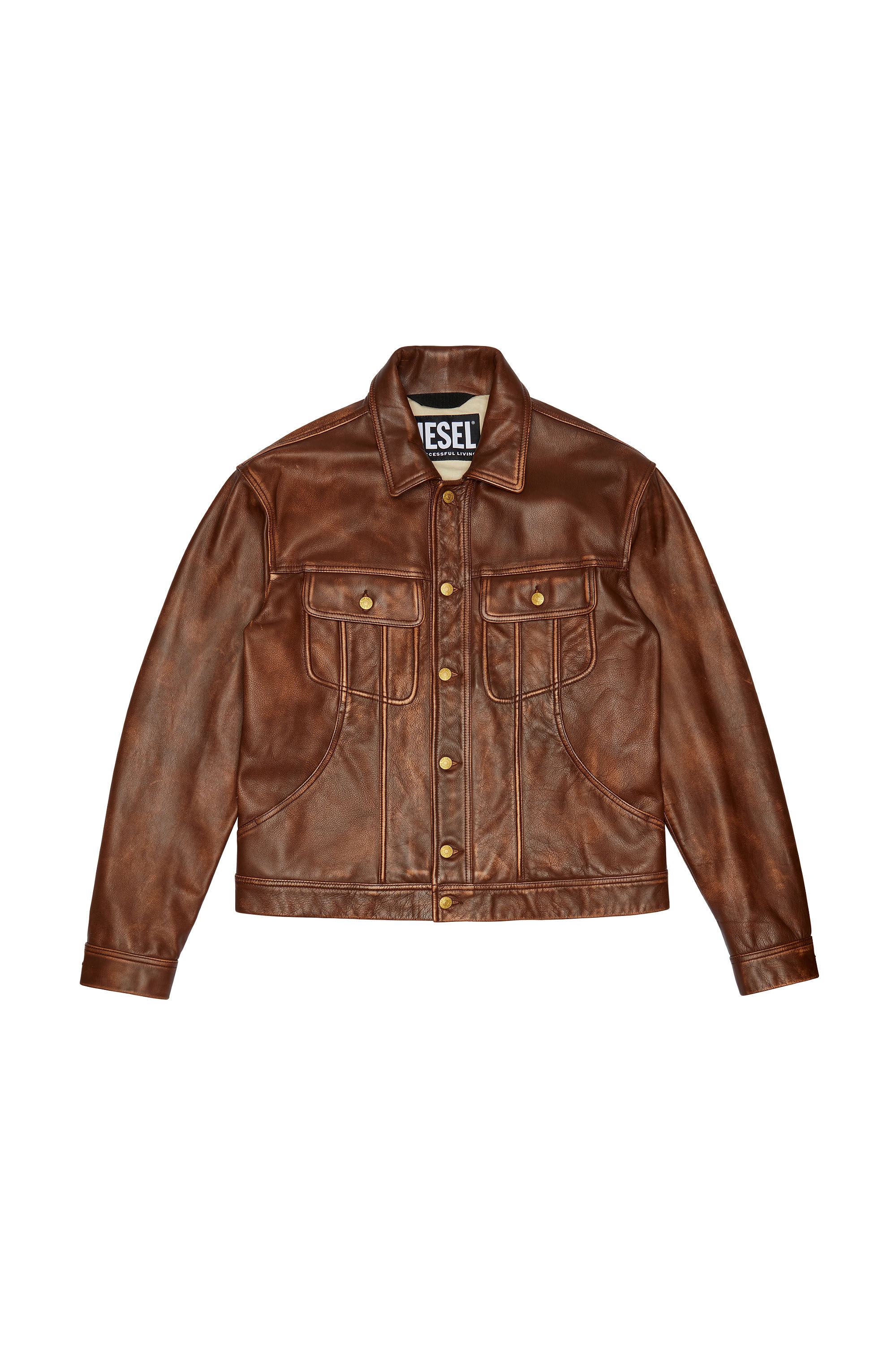 Diesel lily leather jacket hot sale