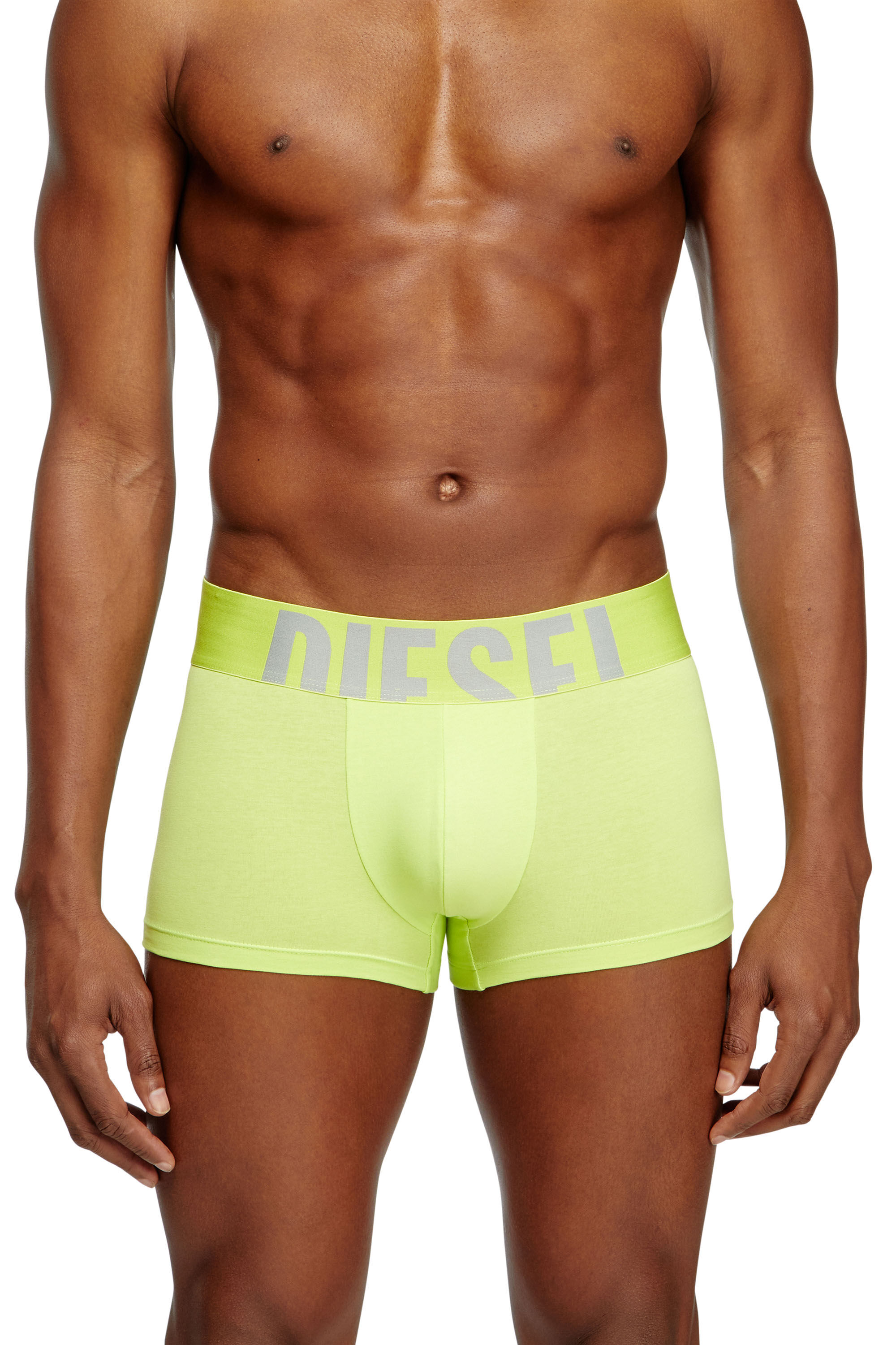 Diesel - UMBX-DAMIENTHREEPACK-5.5EL, Male's Three-pack boxer briefs in stretch cotton in Black/Green - 1