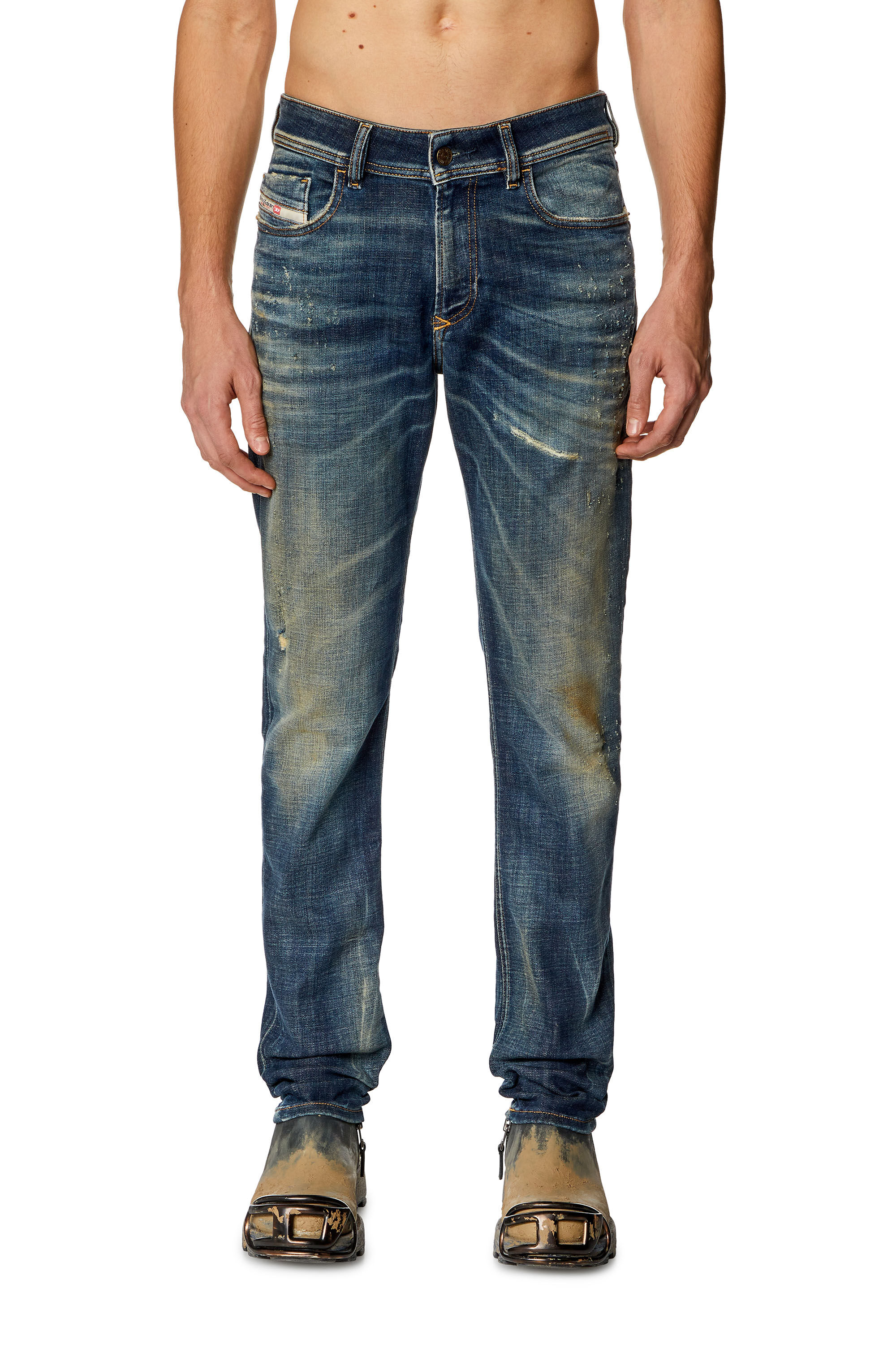 Diesel - Male Skinny Jeans 1979 Sleenker 09H77, Dark Blue - Image 3