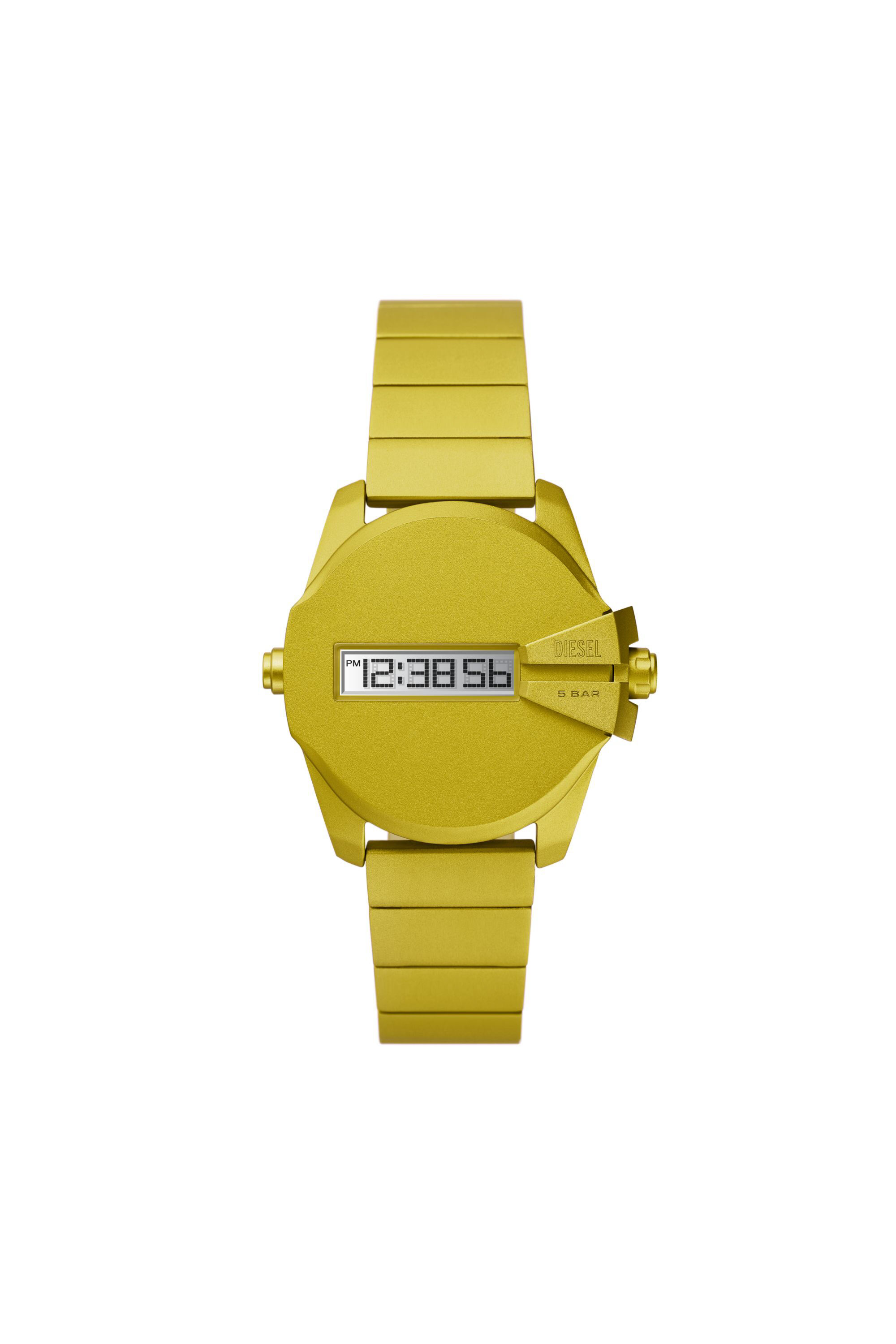 Diesel - DZ2207 WATCH, Montre numérique Baby Chief en aluminium jaune Homme in Jaune - 1