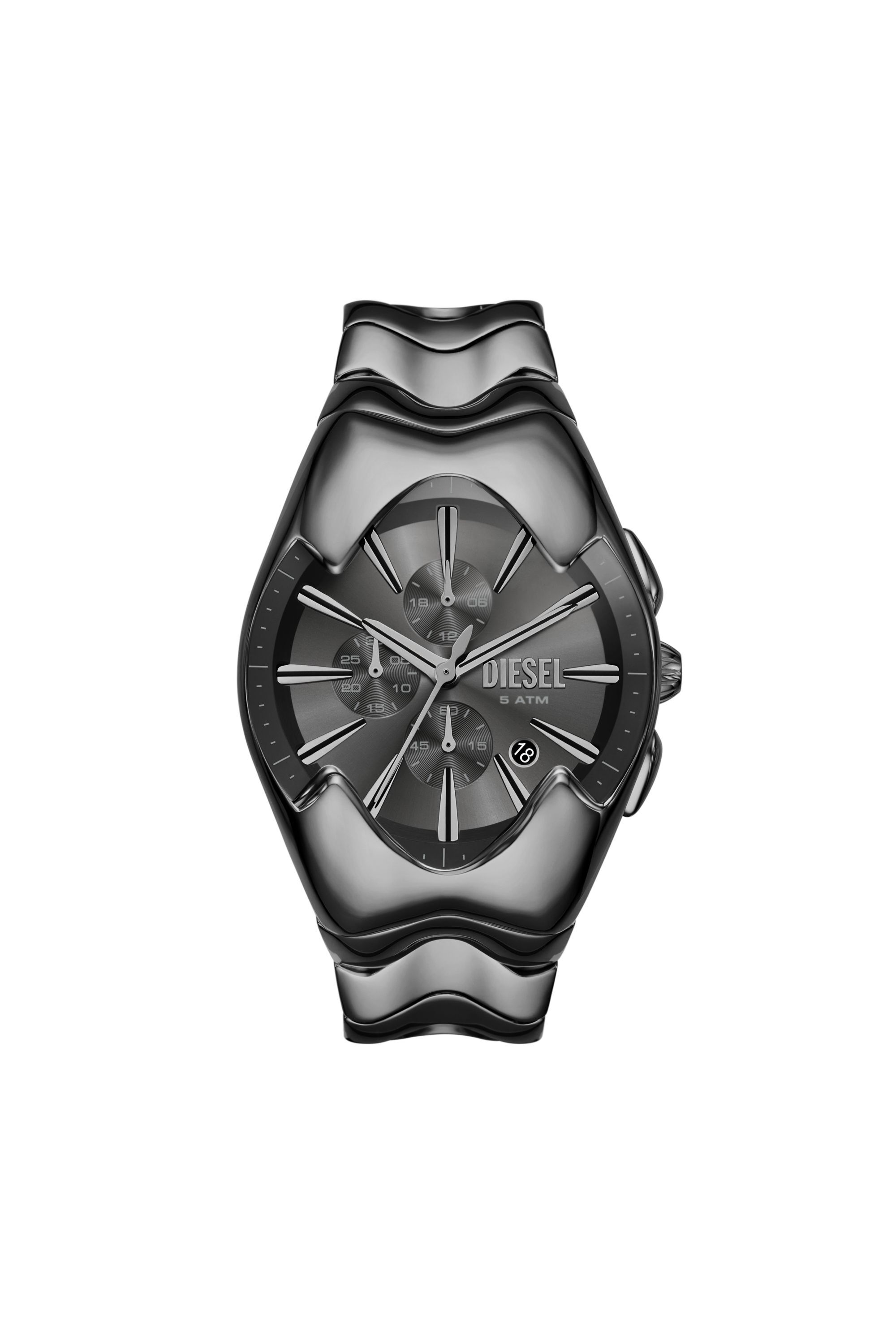 Diesel - DZ4682, Male's Diesel Mercurial Chronograph Gray Stainless Steel Watch in Dark Grey - 1