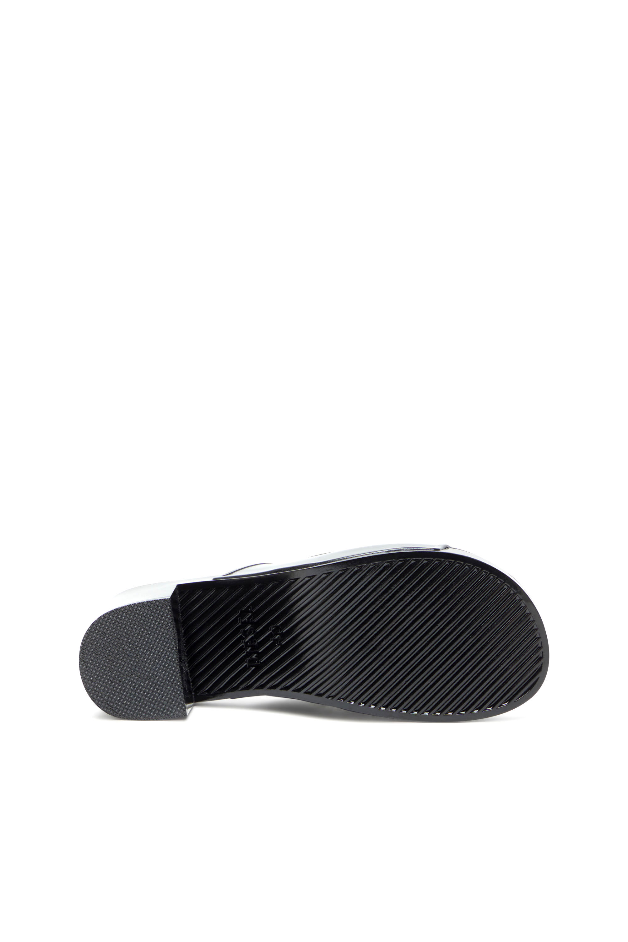 Diesel - SA-BONNIE, Female's Sa-Bonnie-Heeled rubber slides with cut-out logo in Black - 5