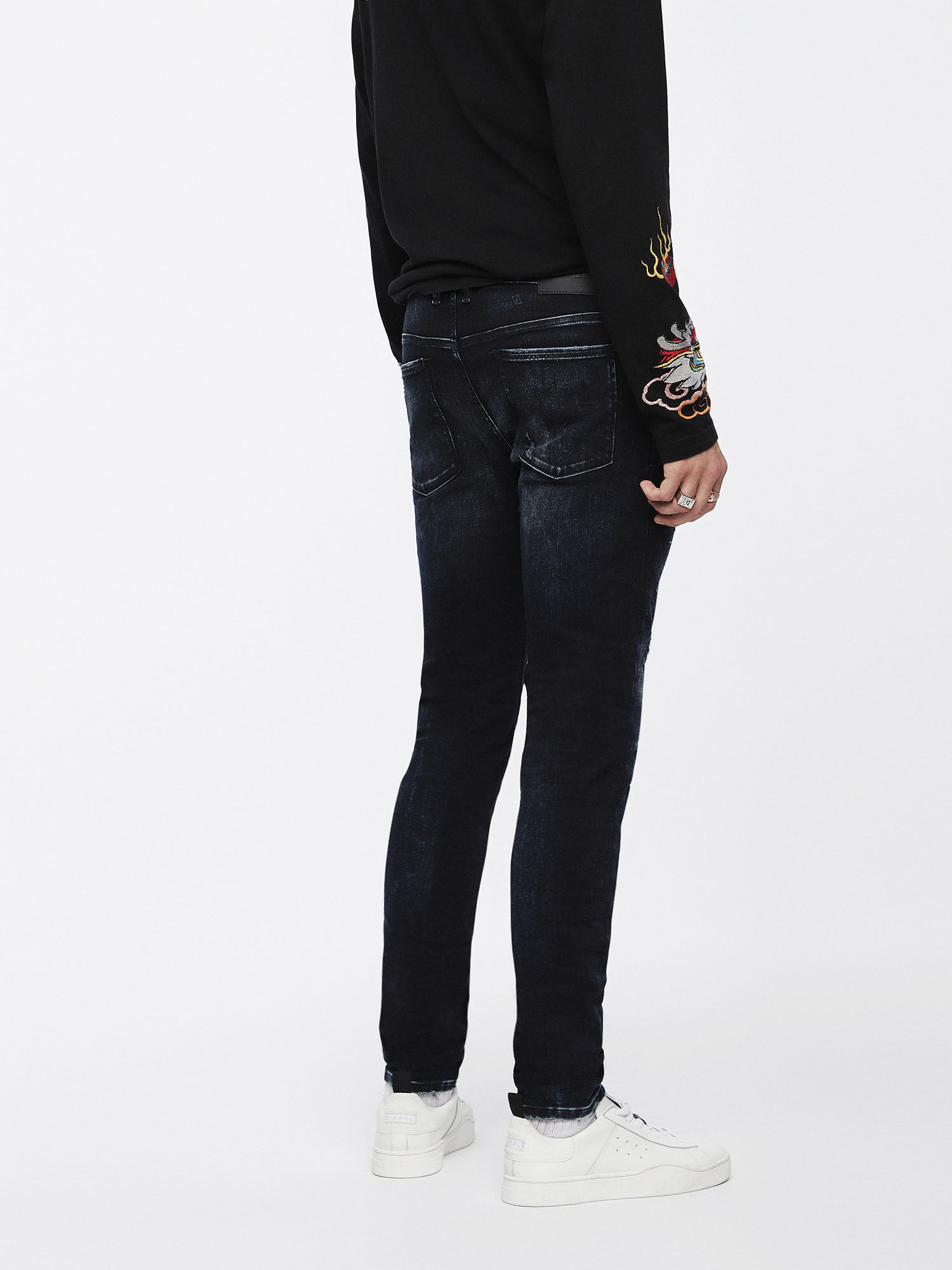Diesel sleenker cheap black jeans