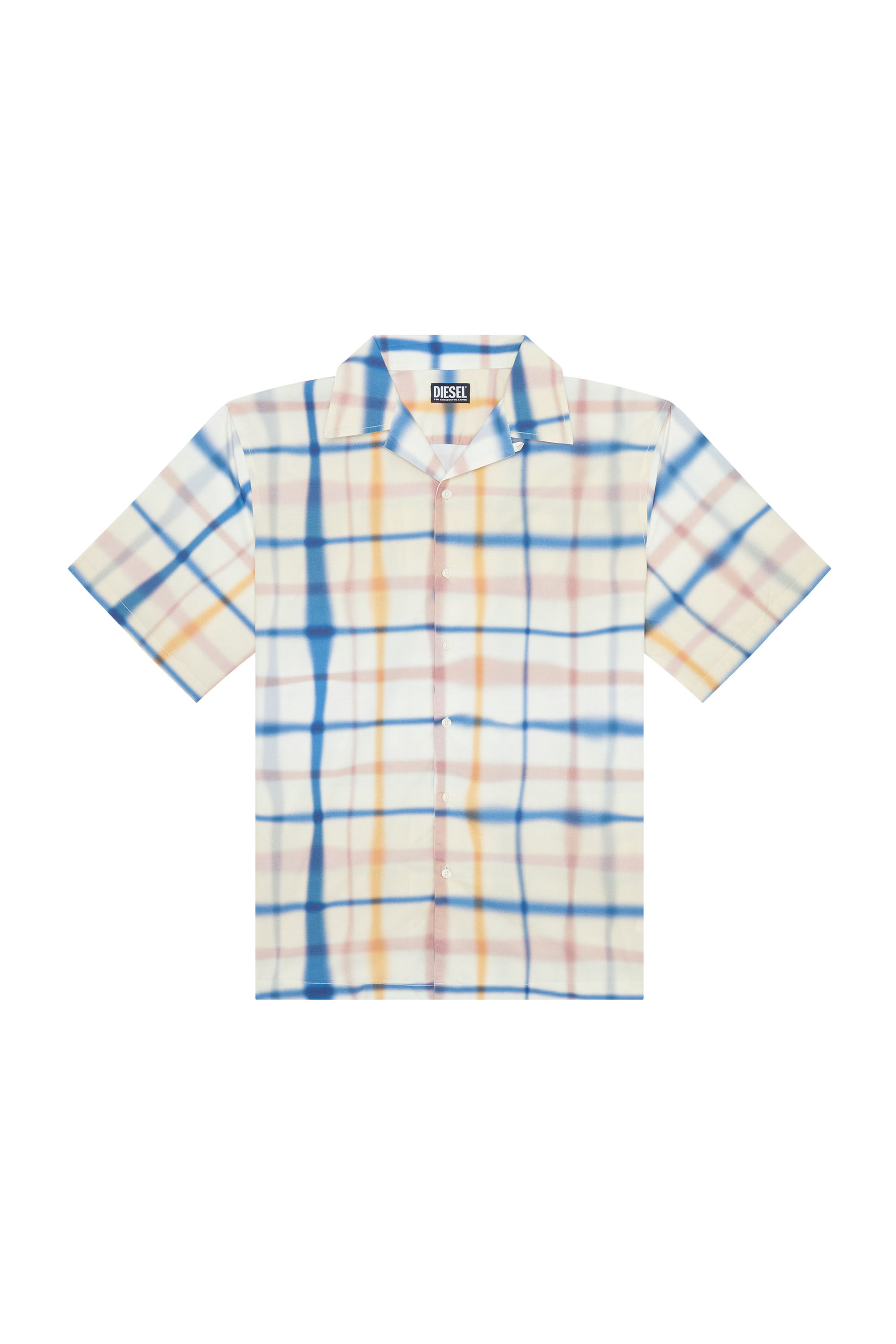 Diesel - S-FRANK-CHECK, Chemise à manches courtes avec carreaux irréguliers Homme in Polychrome - 2